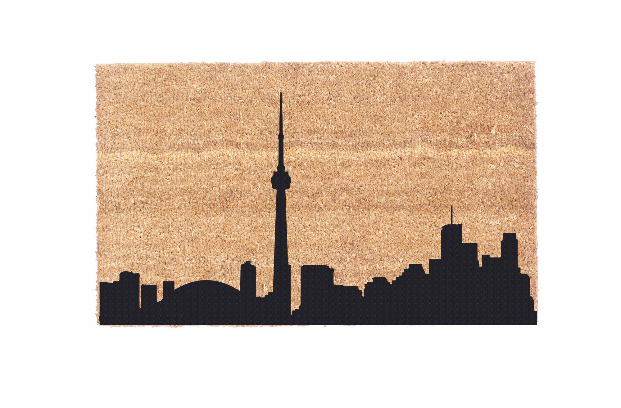 Stylish City Skyline Coco Doormat - Non-Slip Entryway Rug for Home & Office Decor - Perfect for Front Door, Patio, and Indoor Use