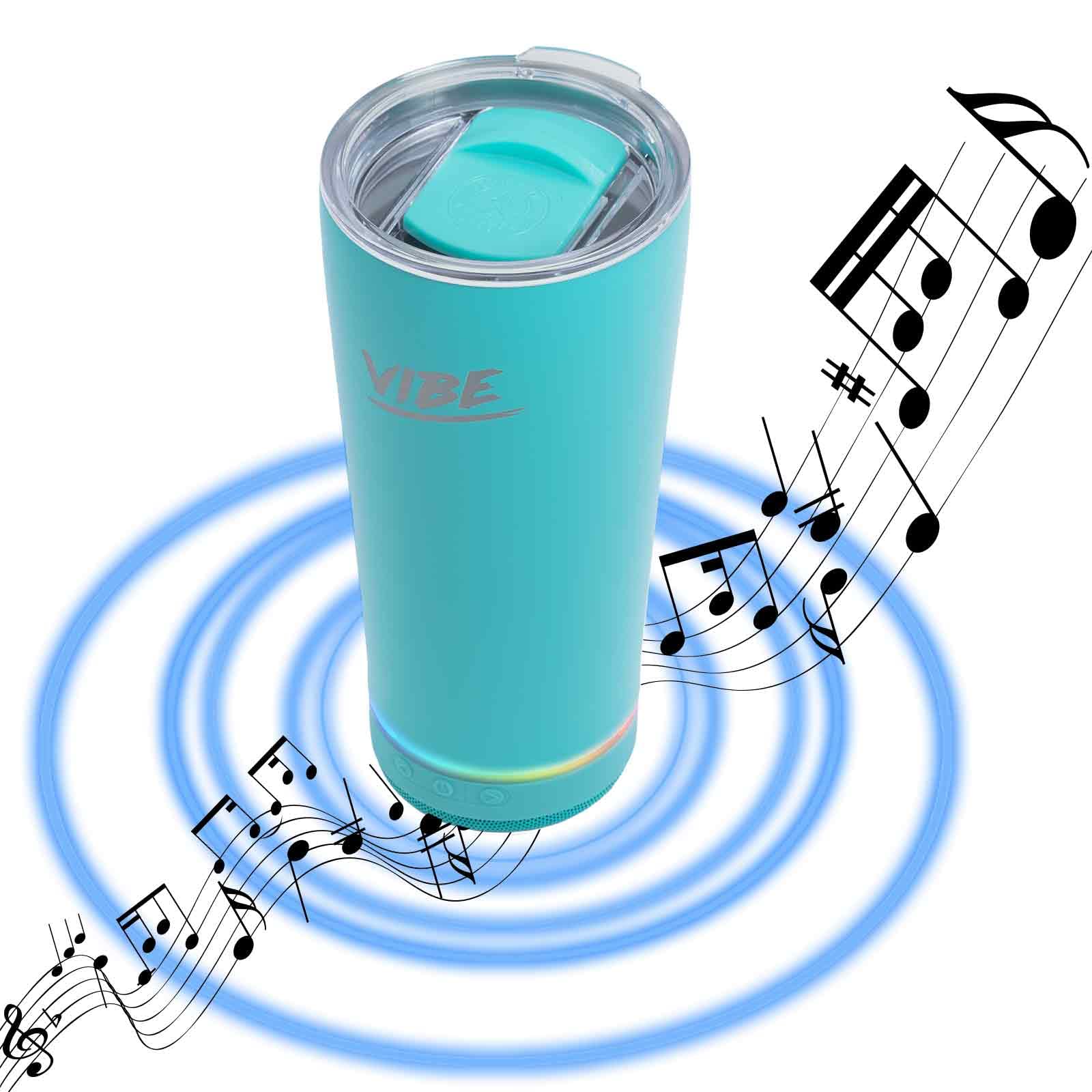 FIRESIDE OUTDOOR Stainless Steel Bluetooth Speaker Cup with 1000mAh Battery - 8H Playtime, IPX67 Waterproof & 3.7W Sound (18oz) - Perfect for Beach, Pool, Camping & Outdoor Parties