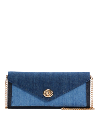 Coach Envelope Wallet for Women & Men | Genuine Leather Card Holder with RFID Protection | Perfect for Travel, Business & Everyday Use