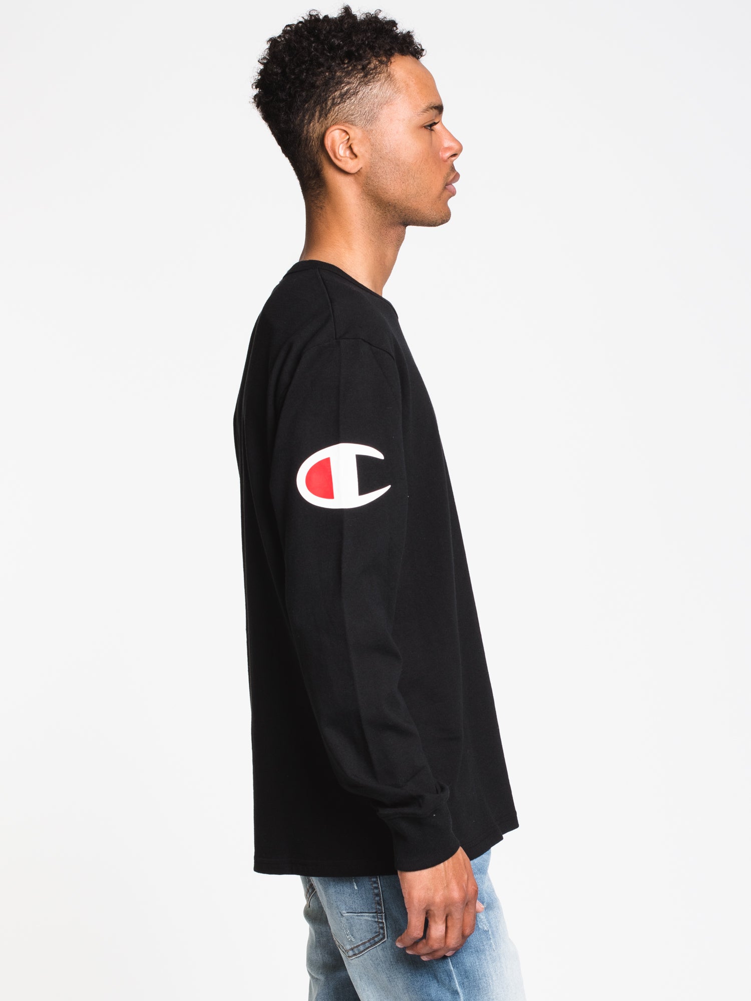 Champion Heritage Long Sleeve T-Shirt for Men & Women | Soft Cotton Crewneck Tee | Vintage Style Casual Wear | Perfect for Everyday Outfits, Gym, and Lounge