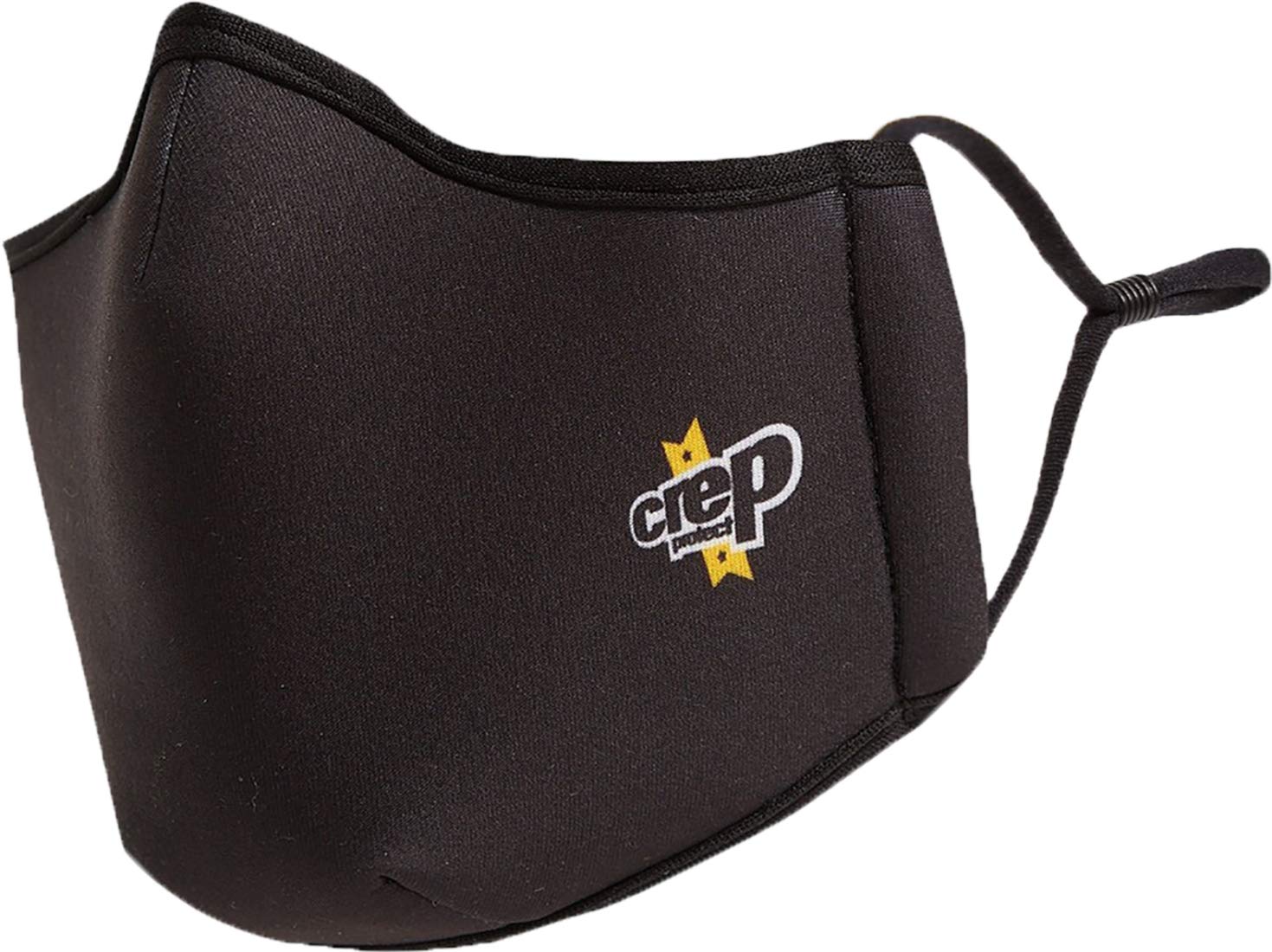 Crep Protect Black Face Mask - Large Size, Breathable & Reusable for Daily Wear, Outdoor Activities & Travel Protection