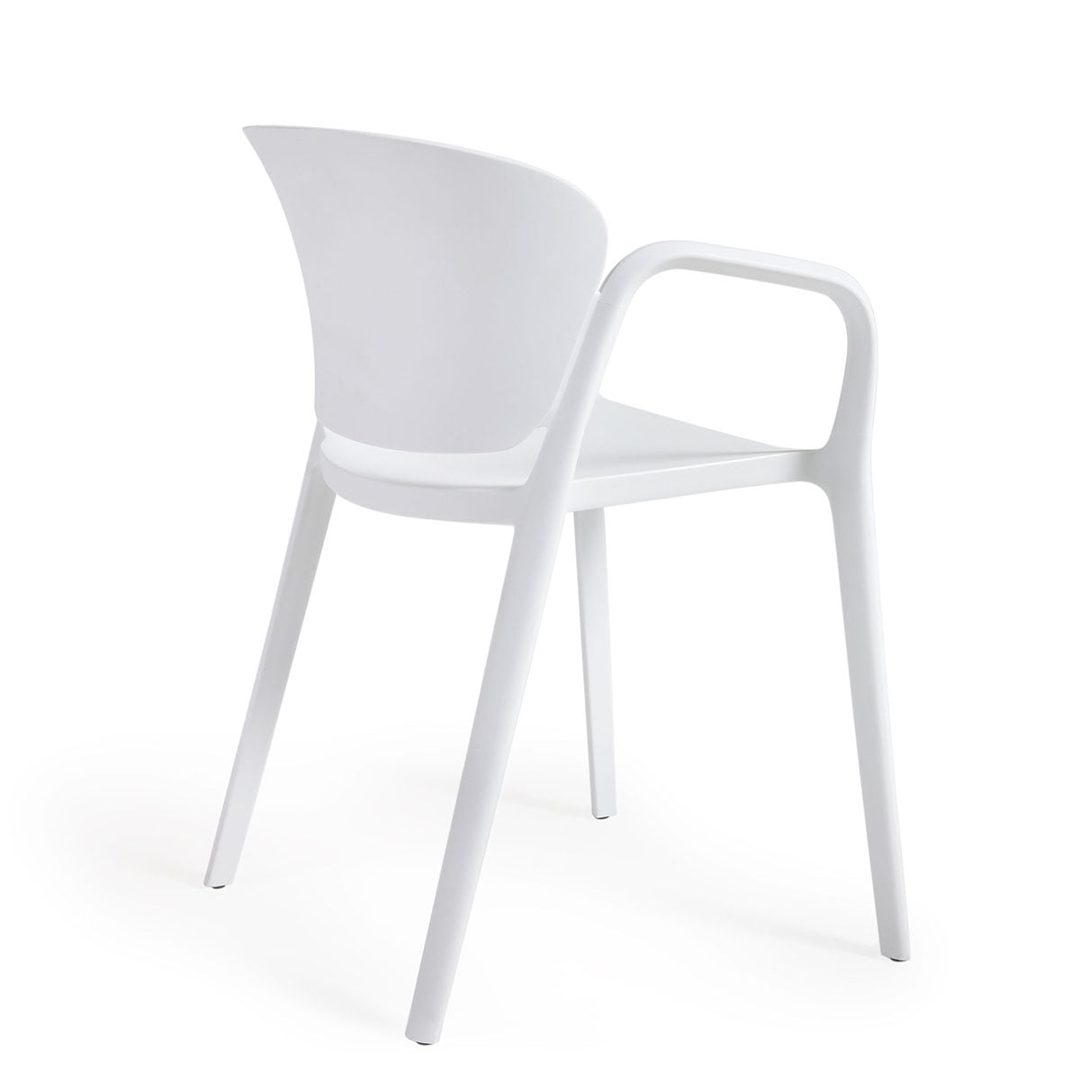 Ania Outdoor Dining Chair - Weather-Resistant Patio Chairs for Backyard, Garden, Poolside & Restaurant Use - Comfortable Stackable Outdoor Seating for Parties & Entertaining