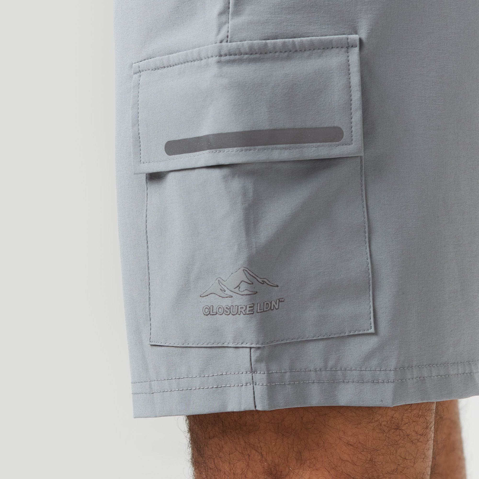 Performance Cargo Shorts for Men - Mid Grey | Durable & Comfortable Outdoor Hiking, Travel & Workout Shorts | Quick-Dry & Multi-Pocket Design