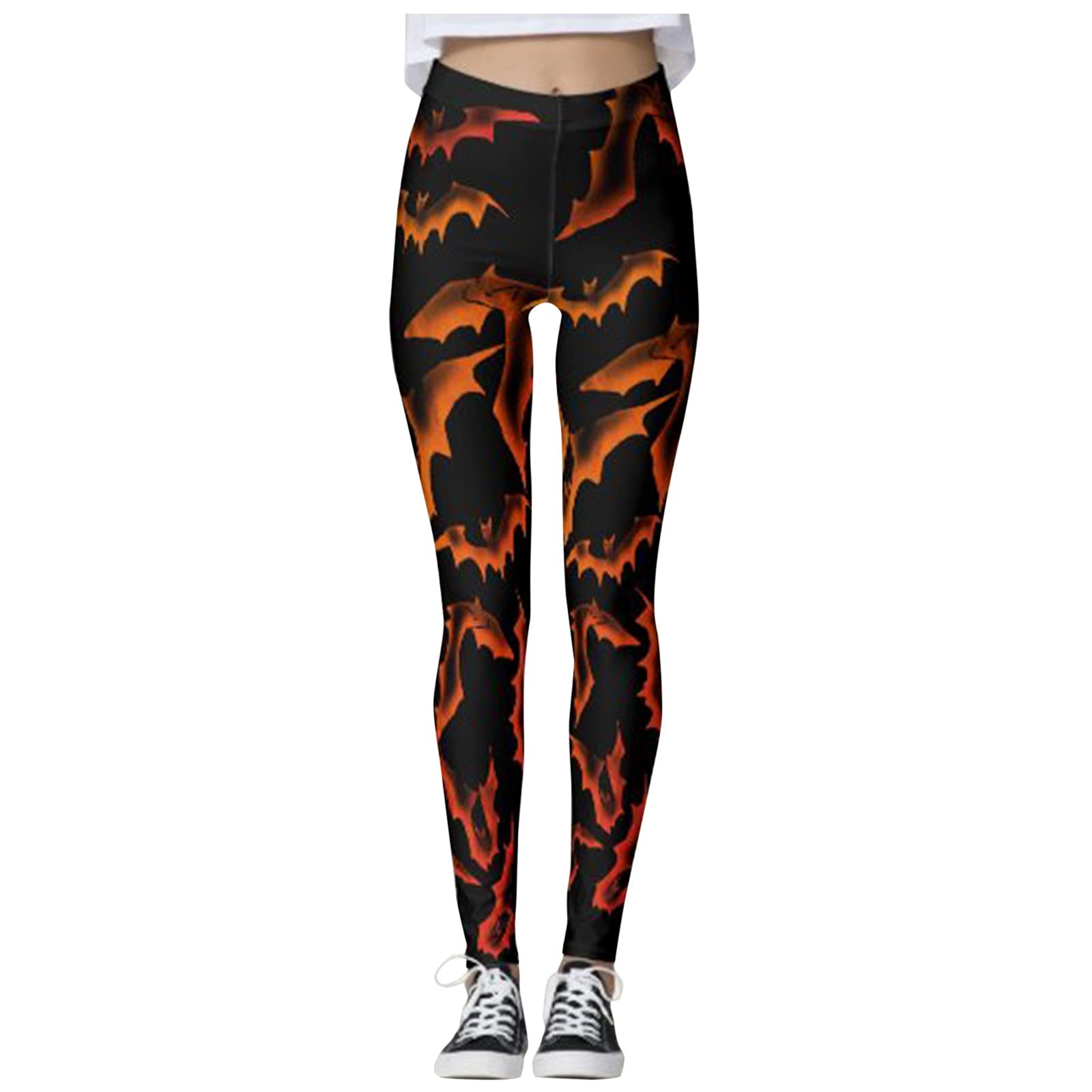 Women's Stretch Hollow Stripes Leggings - High Waist Yoga Pants with Pockets & Belt Loops for Workout, Running & Lounge Wear