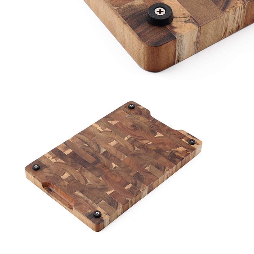 Premium Acacia Wood Cutting Board 14x9x1 Inch - Extra Large Kitchen Chopping Board with Handles, Durable Serving Tray for Meat, Cheese, Pasta & Vegetables | Perfect for Food Prep, Entertaining & Holiday Serving