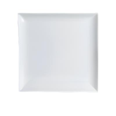 Steelite Varick 8-Inch Square White Dinner Plate - Set of 12 - Durable Restaurant-Grade Dishware for Dining, Catering & Home Use