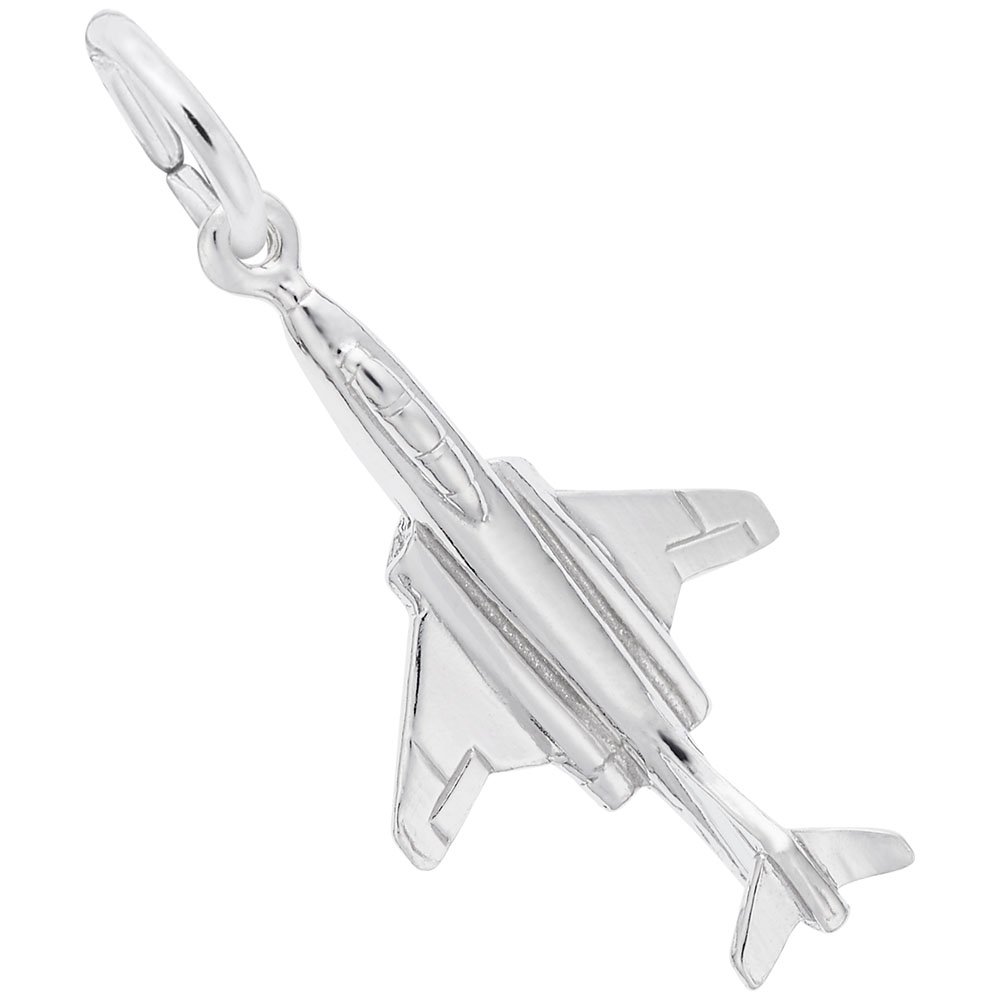 Airplane Charm Pendant - Sterling Silver & Gold Plated Jewelry for Bracelets & Necklaces - Perfect for Travel Lovers & Aviators