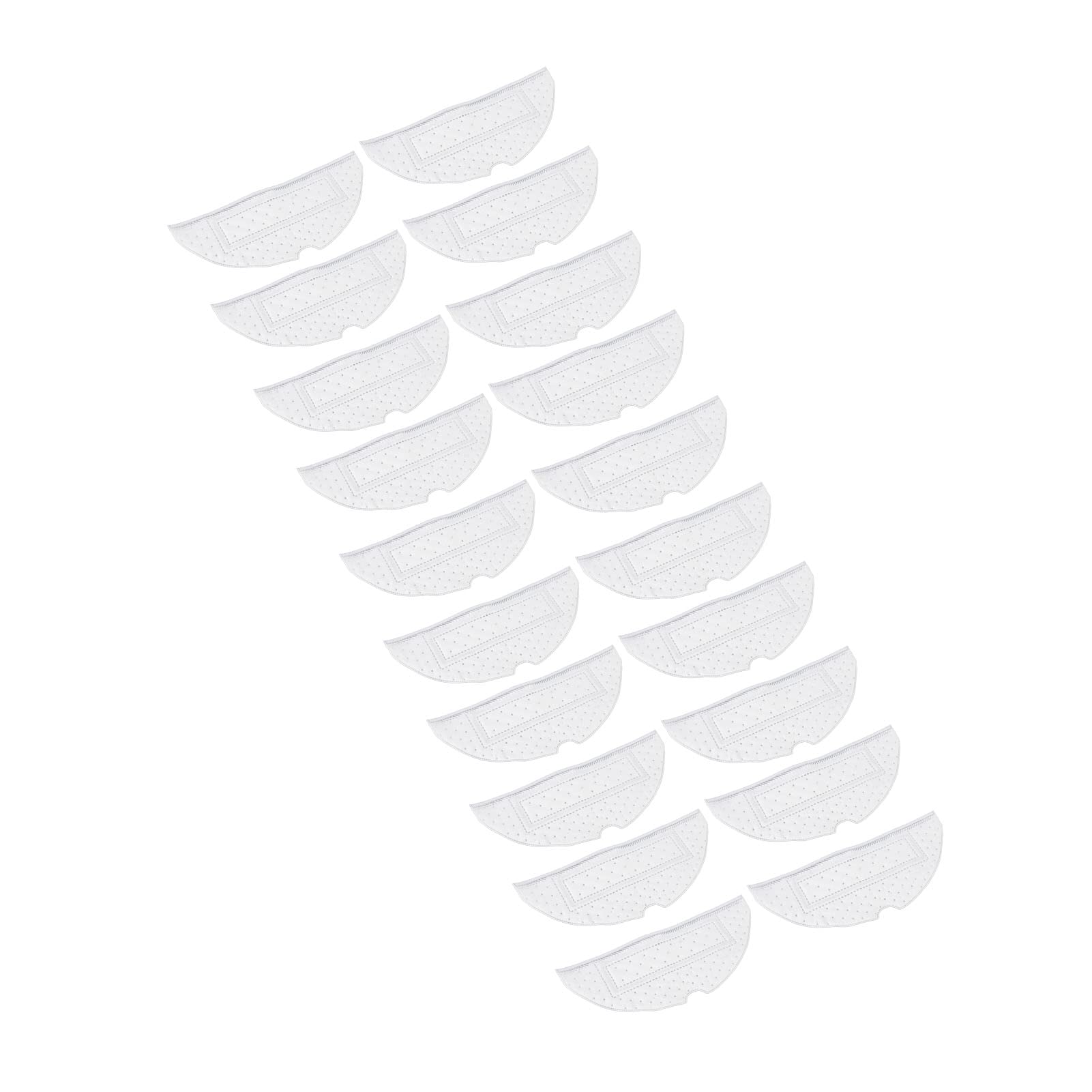 Shanrya Disposable Mop Pads 20 Pack - Washable & Reusable Cleaning Pads for Floors, Hardwood & Tile - Perfect for Office, Home & Commercial Use