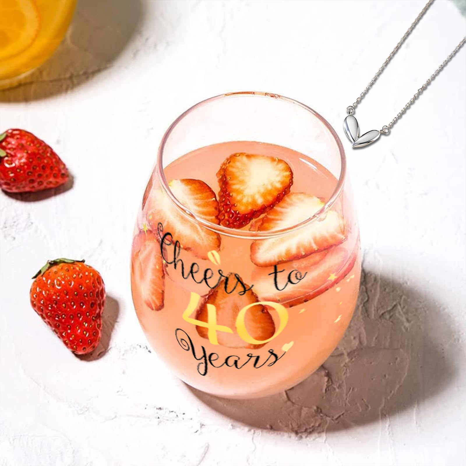 Yalucky Gold Stemless Wine Glasses Set of 4 - Elegant Champagne Flutes for Women & Men - Perfect Wedding, Anniversary, Bridal Shower Gifts - Great for Parties, Romantic Dinners & Home Decor