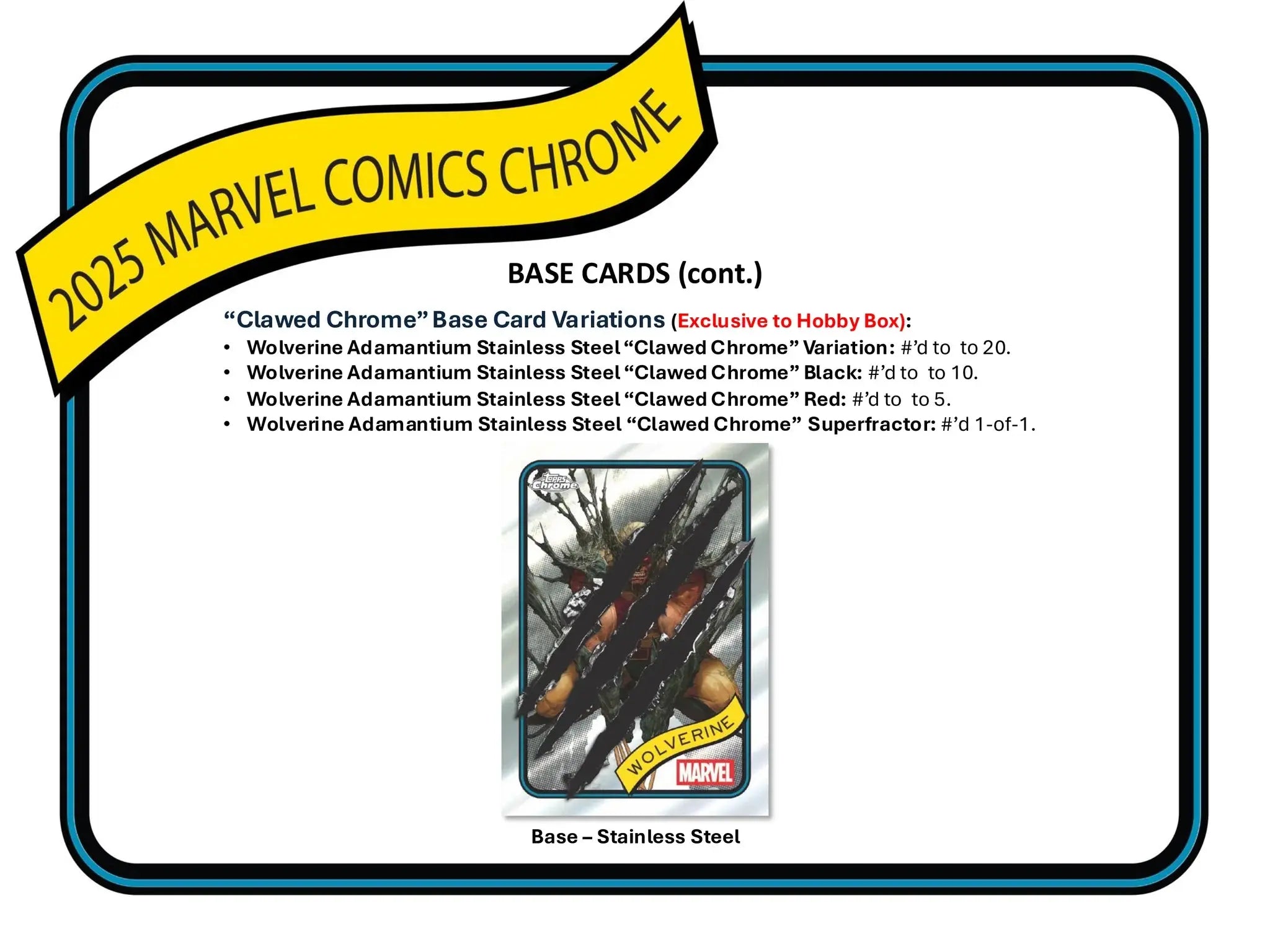 2025 Topps Chrome Marvel Trading Cards Hobby Box - Collectible Superhero Cards for Sports & Entertainment Fans, Perfect for Collectors, Gifts, and Investment