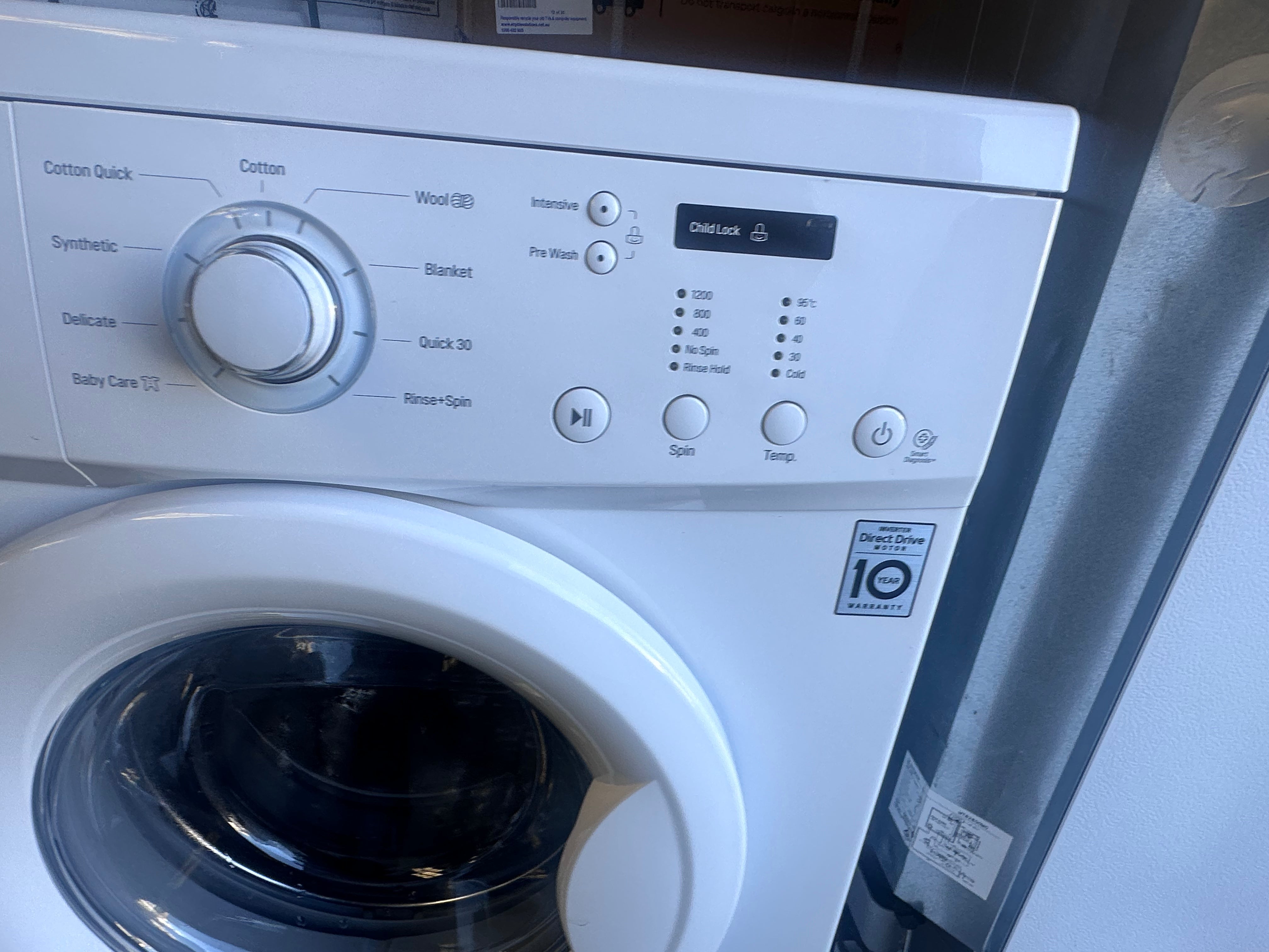 Refurbished LG 7kg Front Load Washing Machine - Energy Efficient, Quiet Operation - Perfect for Apartments, Small Homes & Laundry Rooms