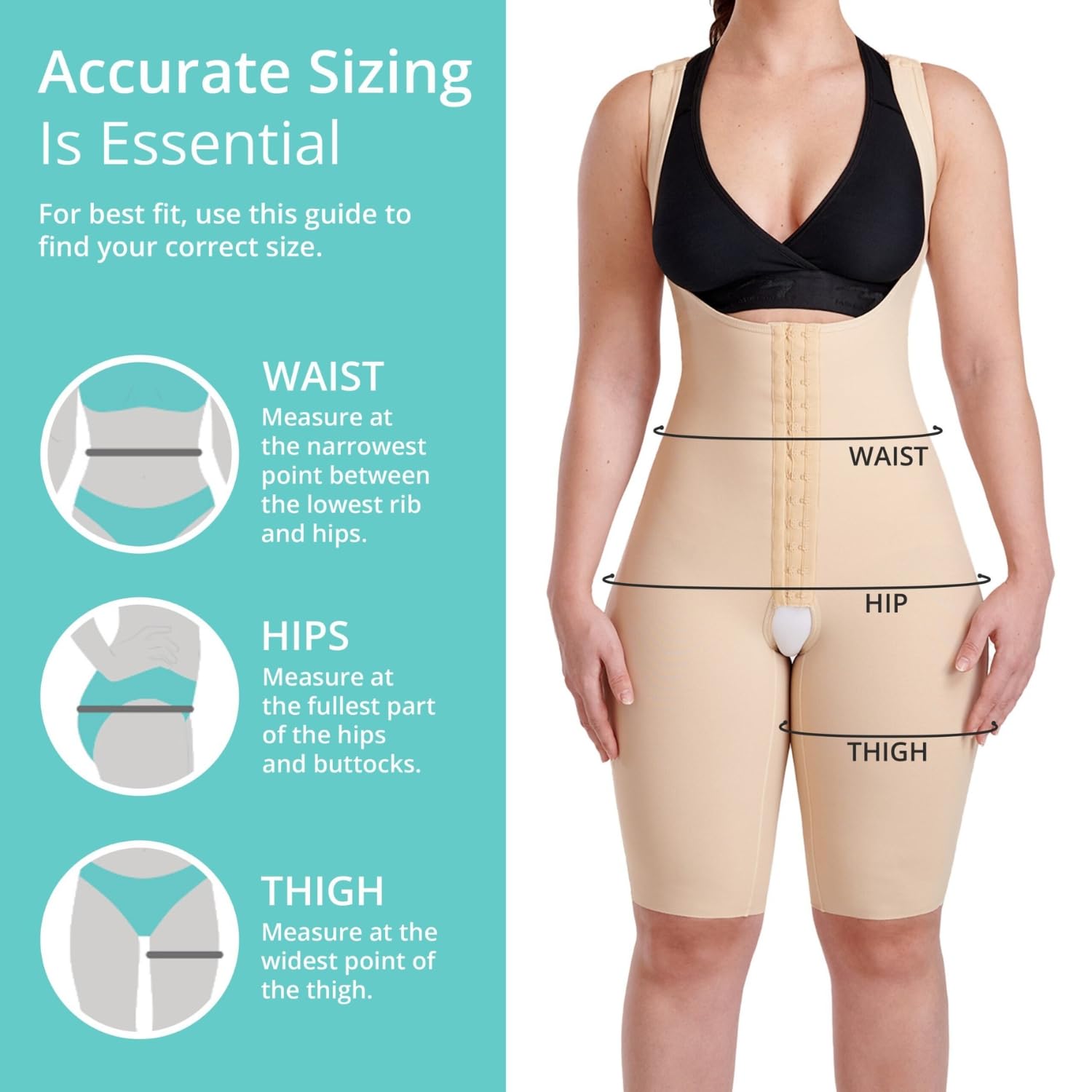 MARENA Women's Short Length Curves Bodysuit with Hidden Reinforcement Panels - Perfect for Yoga, Gym Workouts & Everyday Comfort
