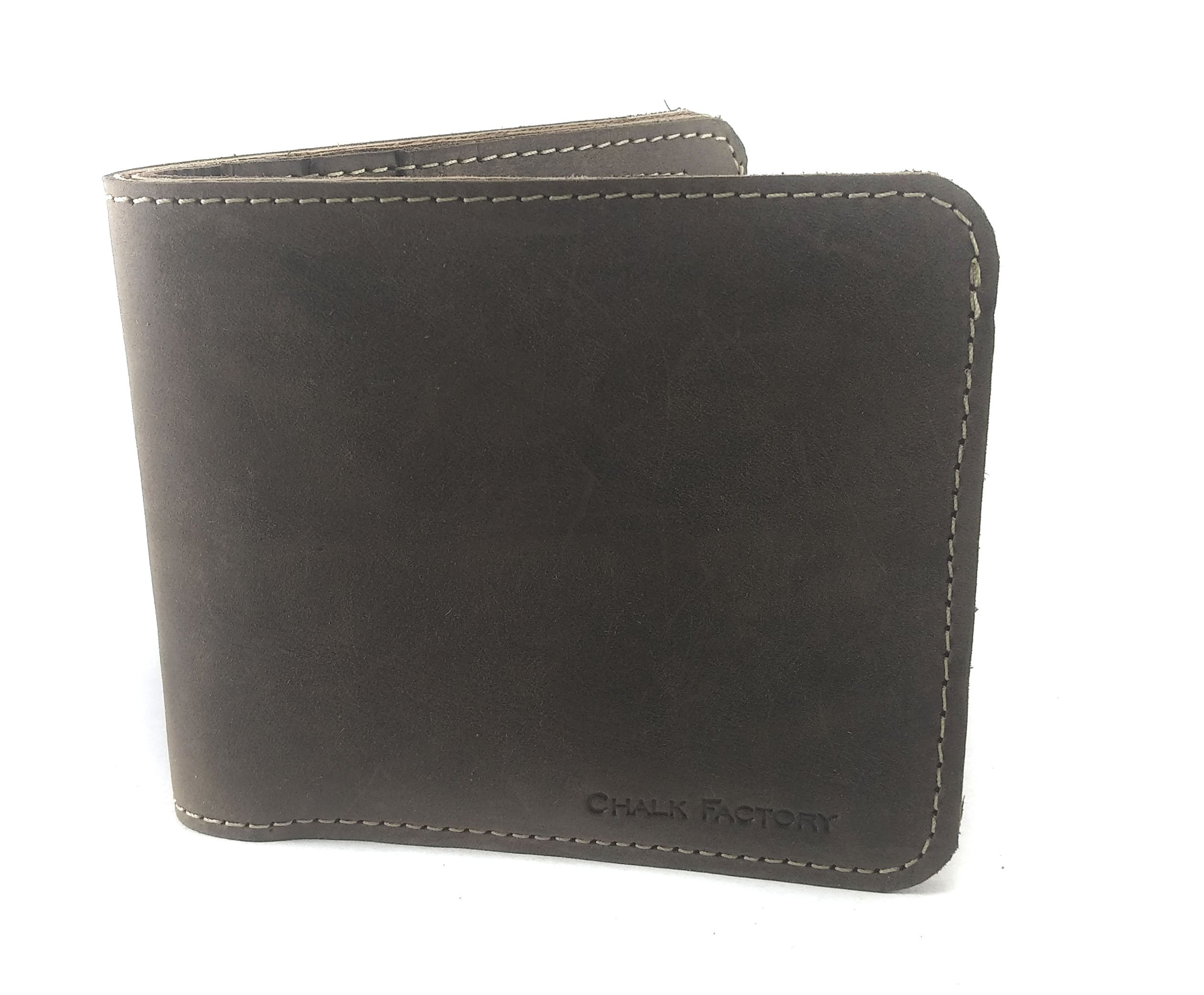 Genuine Leather Buttoned Wallet for Men & Women - RFID Blocking, Multiple Card Slots & Cash Pocket - Premium Brown Bifold Wallet - Perfect for Everyday Use, Travel & Business