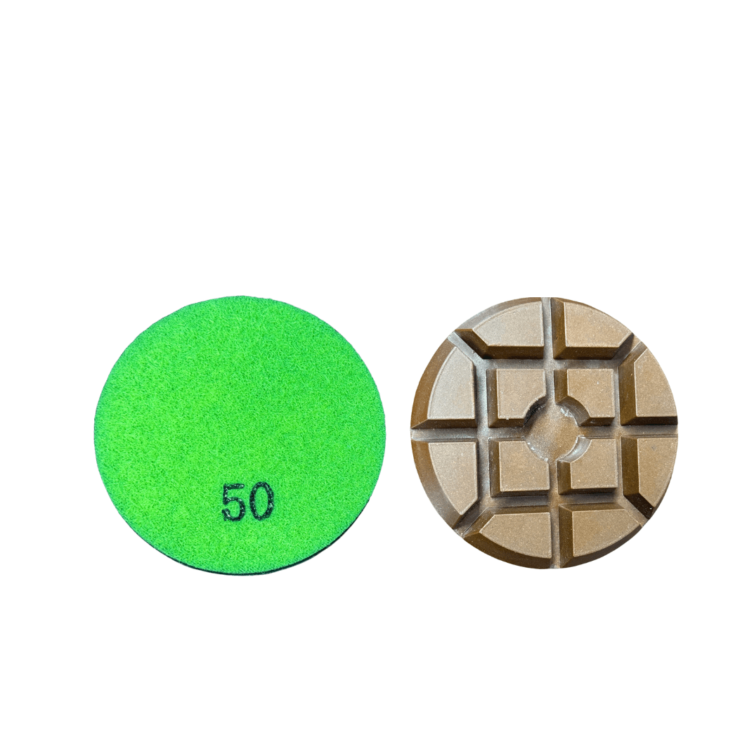 3-Pack Diamond Resin Polishing Pads for Stone, Granite & Marble - Wet/Dry Use for Countertops, Floors & DIY Projects