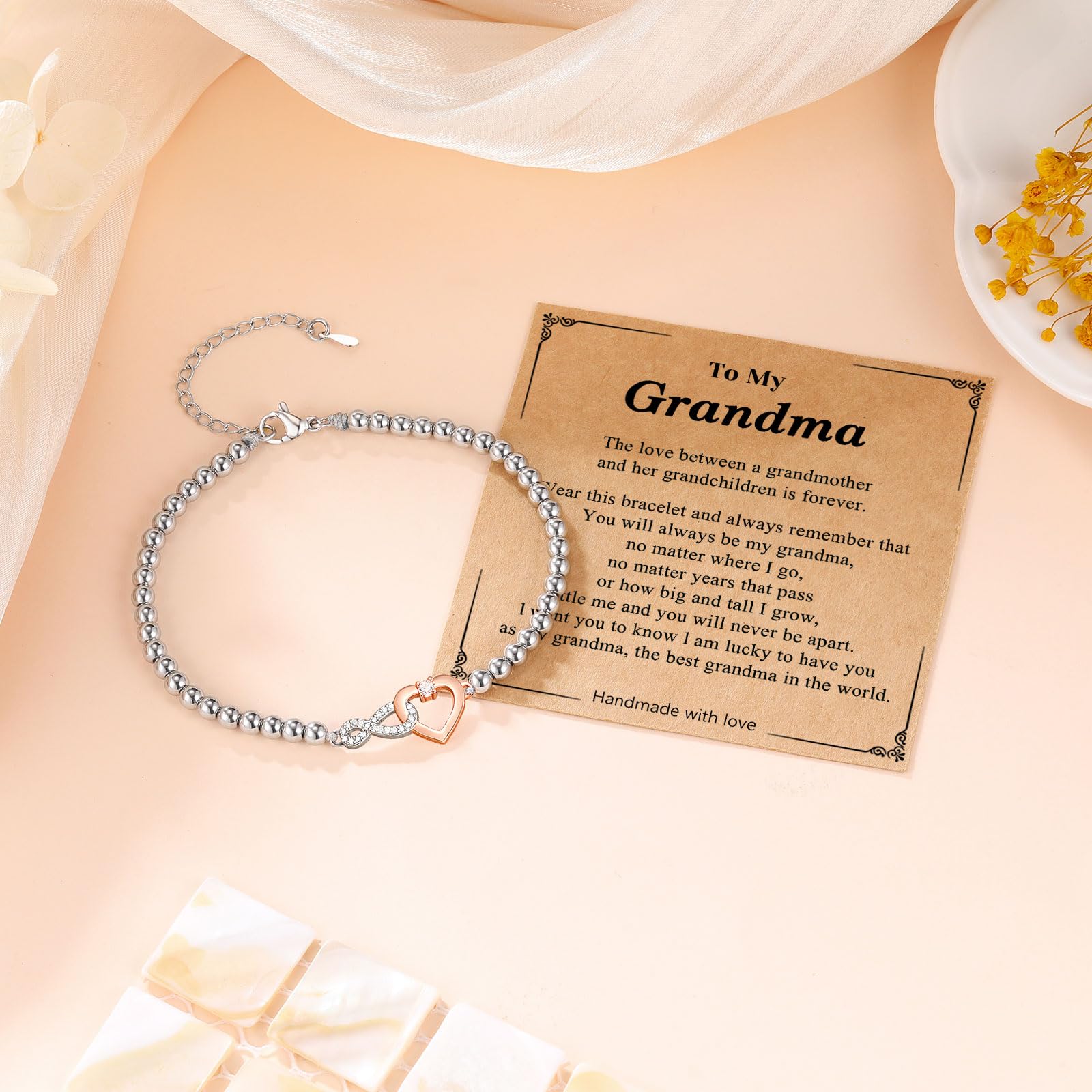 PINK DODO Bracelet for Women - Elegant Gift for Grandma, Mom, Daughter & Granddaughter | Perfect for Valentine's Day, Mother's Day & Christmas | Jewelry for Family Bonding & Special Occasions