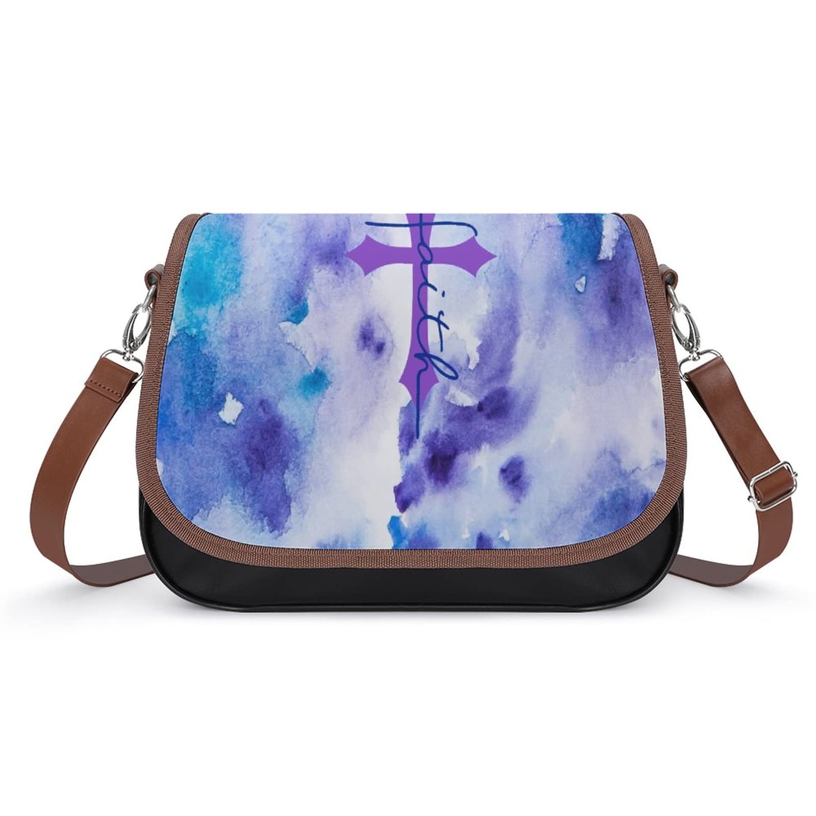 Stylish Women's Crossbody Bags - Genuine Leather Shoulder Purse for Everyday Use | Perfect for Work, Travel & Shopping (Faith Inspired Design)