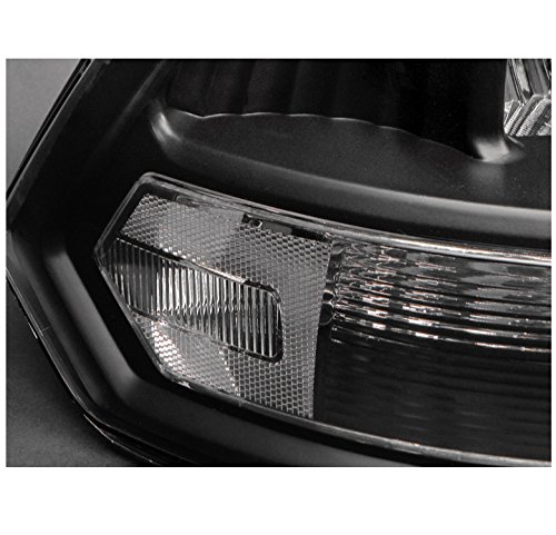 Dodge Ram 1500 2500 3500 Black Crystal Headlights - High Performance LED Pickup Truck Lamps for Off-Road & Night Driving