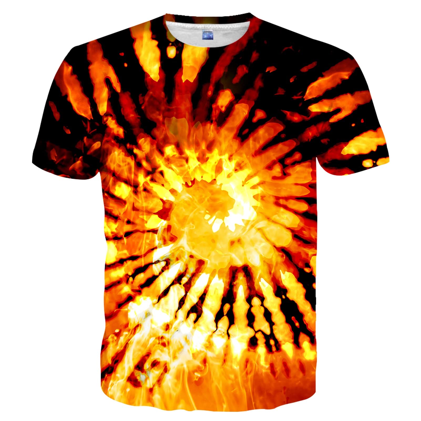 SYAIMN Unisex 3D Printed Graphic T-Shirt - Funny Colorful Summer Tee for Men & Women | Casual Wear, Street Fashion, Gift Idea