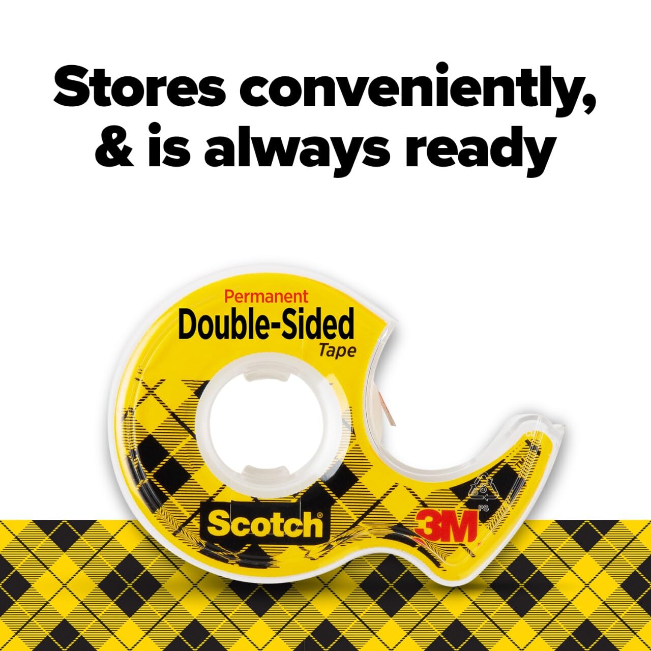 Scotch Double Sided Tape with Tape Dispenser - 2 Rolls (0.5 in. x 400 in.) - Strong Adhesive for Office, School, Arts & Crafts, Scrapbooking - Perfect for Mounting Photos, DIY Projects & Home Decor
