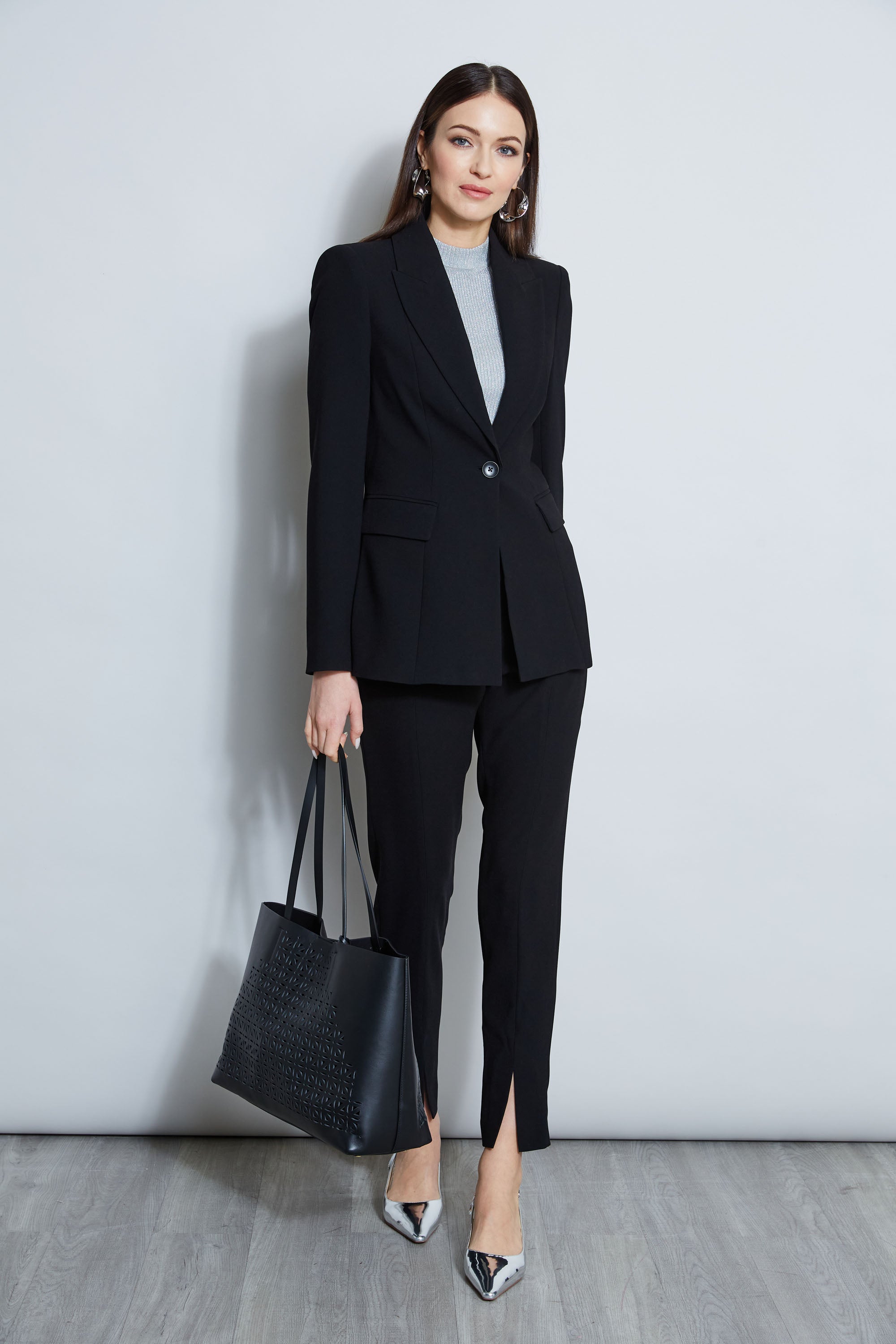 Elegant Single Button Blazer for Women - Slim Fit Business Blazer Jacket for Office, Wedding & Formal Events | Professional Work Attire & Special Occasion Outfit
