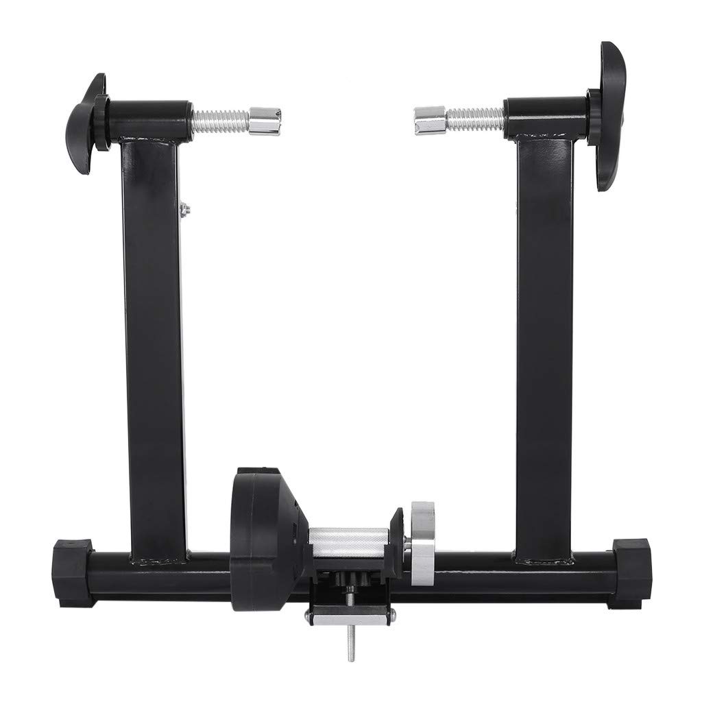 Premium Indoor Bike Trainer Stand - Fluid Resistance Stationary Bike Trainer for Road & Mountain Bikes (24