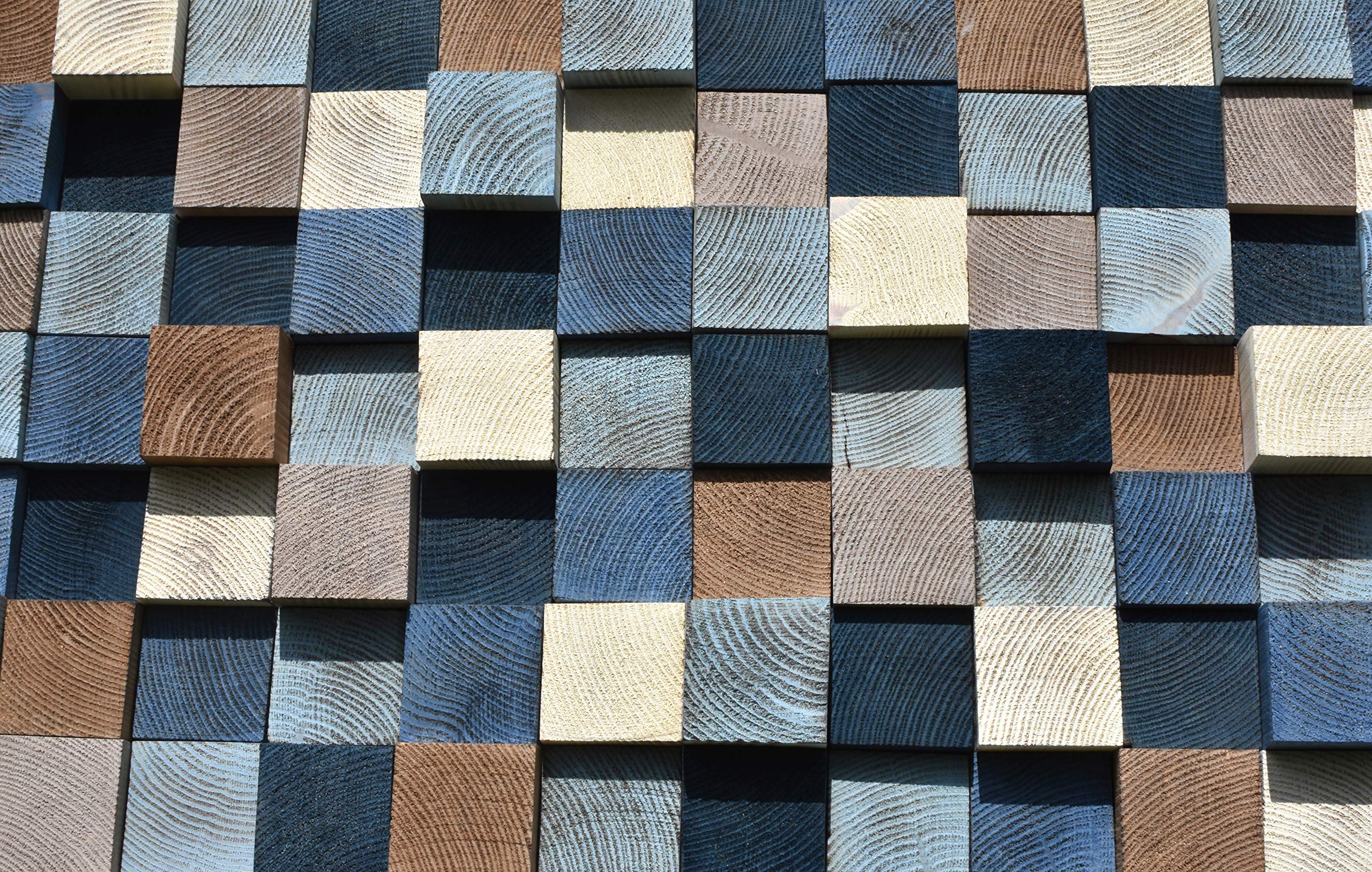 Modern Wooden Sound Diffuser Wall Panel - 3D Acoustic Wood Mosaic Art for Home & Office Decor | Perfect for Living Room, Bedroom, Studio