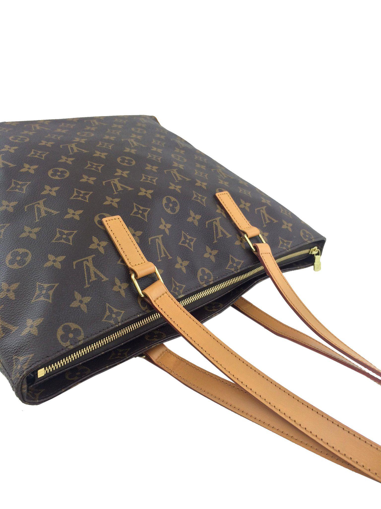 Authentic Louis Vuitton Monogram Canvas Cabas Mezzo Tote Bag - Luxury Designer Handbag for Women, Perfect for Work, Travel & Everyday Use