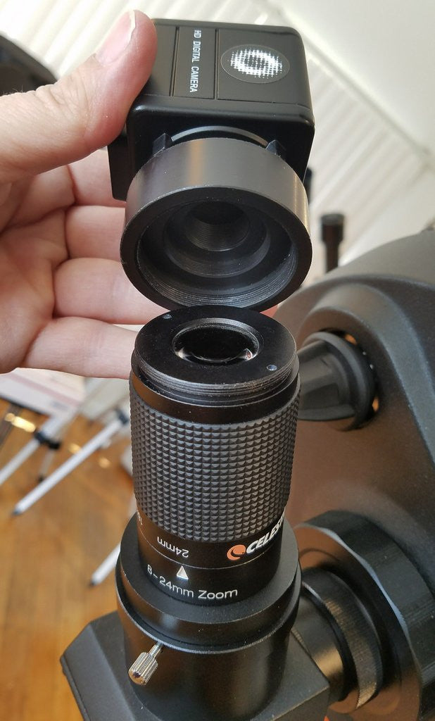 C Mount to T2 Adapter for Camera Lens - Compatible with DSLR, Mirrorless & Telescope Photography - Perfect for Astrophotography & Macro Shots