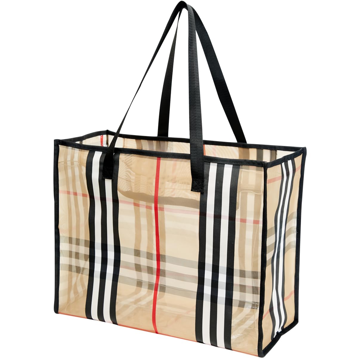 Large Clear Tote Bags for Women - Waterproof Beach Bag, Gym & Shopping Tote - Perfect for Swimming, Travel & Daily Use