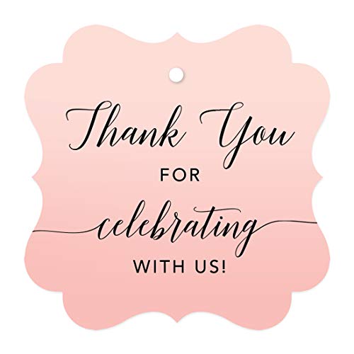 Thank You for Celebrating Fancy Frame Tags