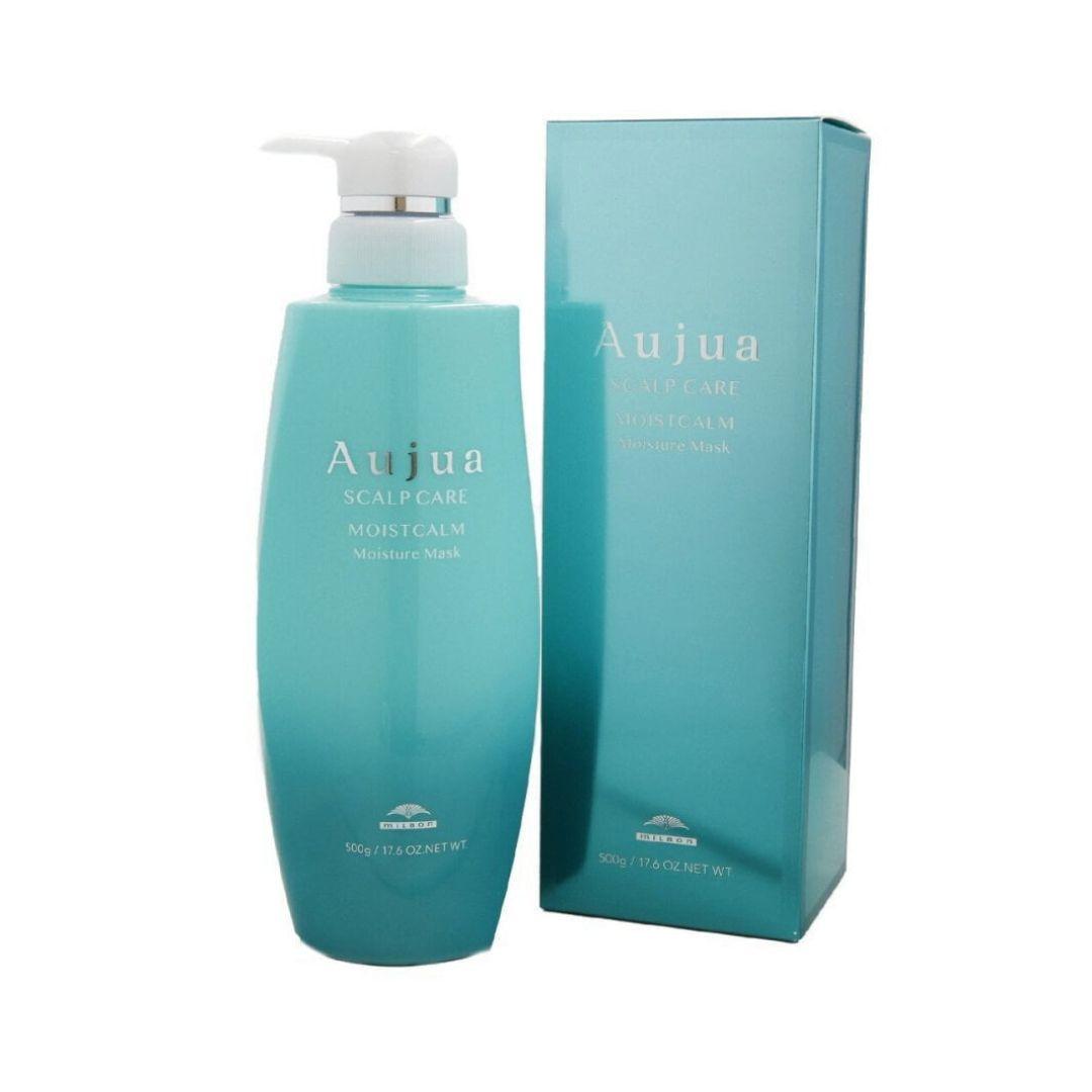 Aujua Moist Calm Moisturizing Hair Mask for Dry & Itchy Scalp - 500ml Deep Hydration Treatment | Repair Damaged Hair at Home or Salon