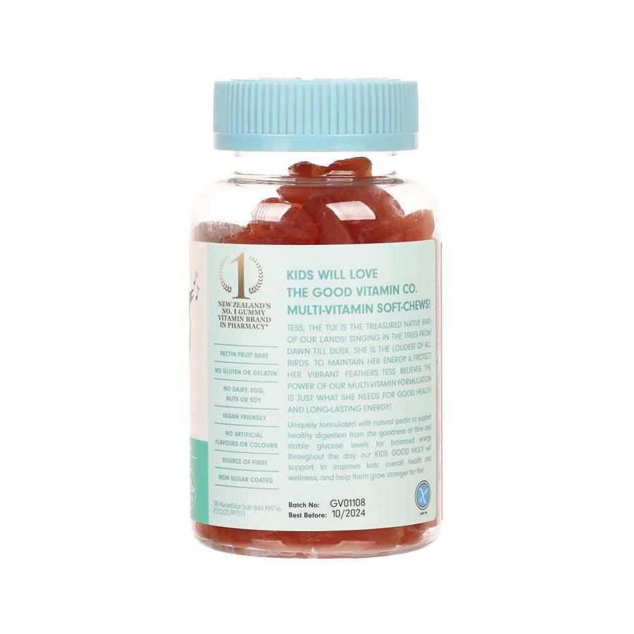 THE GOOD VITAMIN CO Kids Multivitamin Gummies - Wild Raspberry Flavor (90 Count) | Delicious & Nutritious Vitamin Chews for Children's Daily Health Support | Perfect for School Lunchboxes & After-School Snacks
