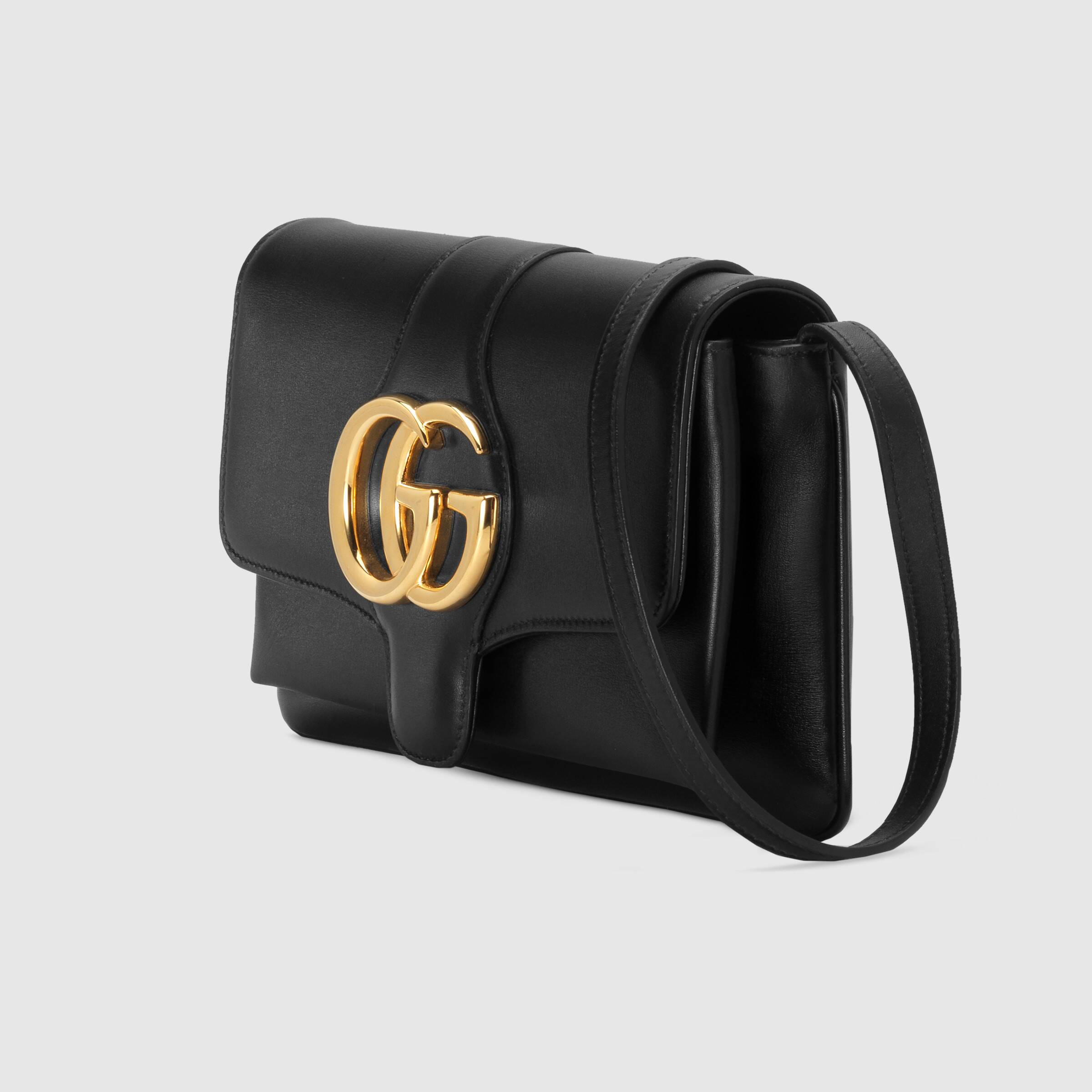 Gucci Arli Small Shoulder Bag for Women - Luxury Leather Crossbody Purse with Gold-Tone Hardware, Perfect for Date Night & Evening Events