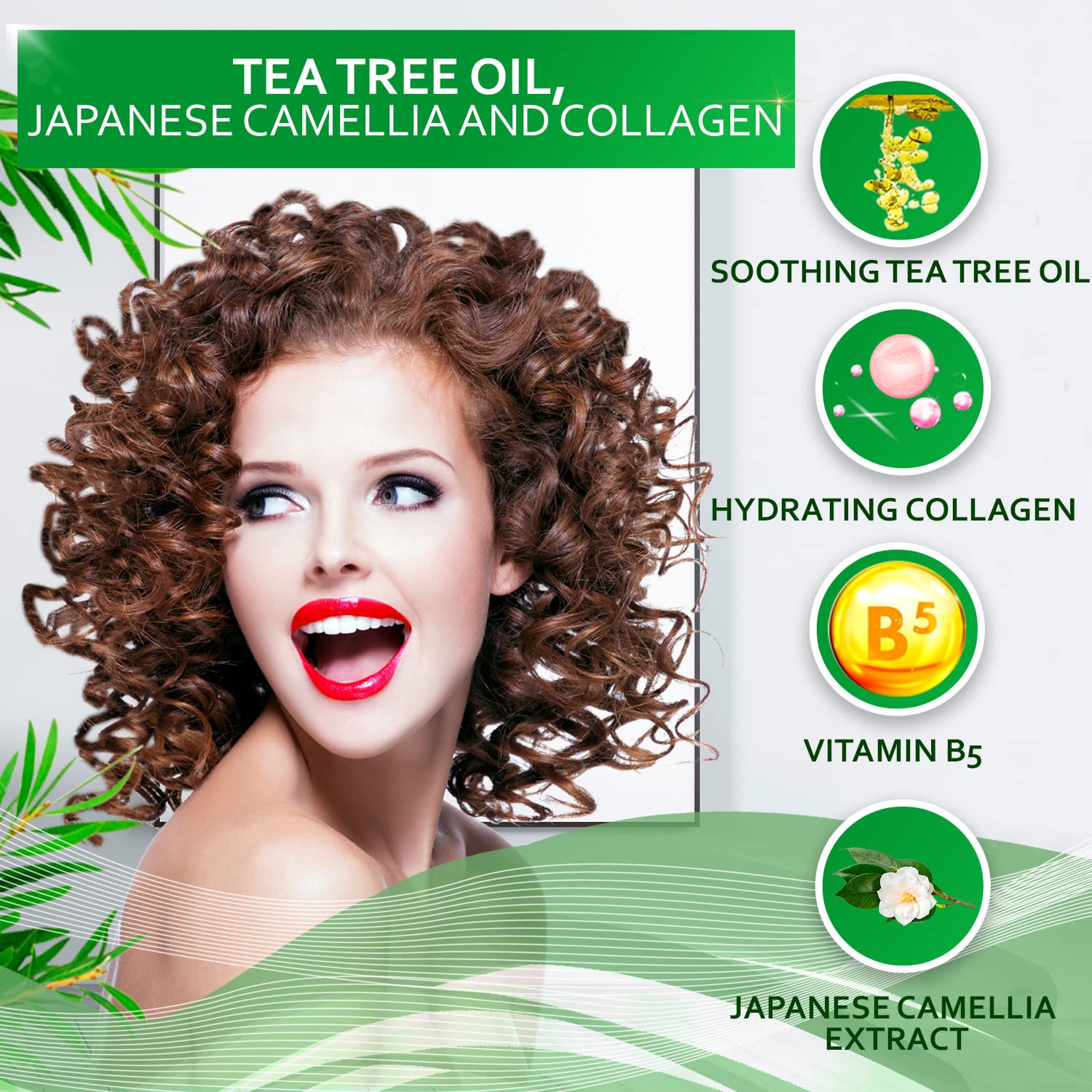 Tea Tree Shampoo and Conditioner Set with 100% Pure Australian Tea Tree Oil - Anti Dandruff Treatment for Dry Scalp - Sulfate & Paraben Free with Keratin, Vitamin B5 & Collagen - For Women & Men - Perfect for Daily Hair Care & Scalp Refreshment