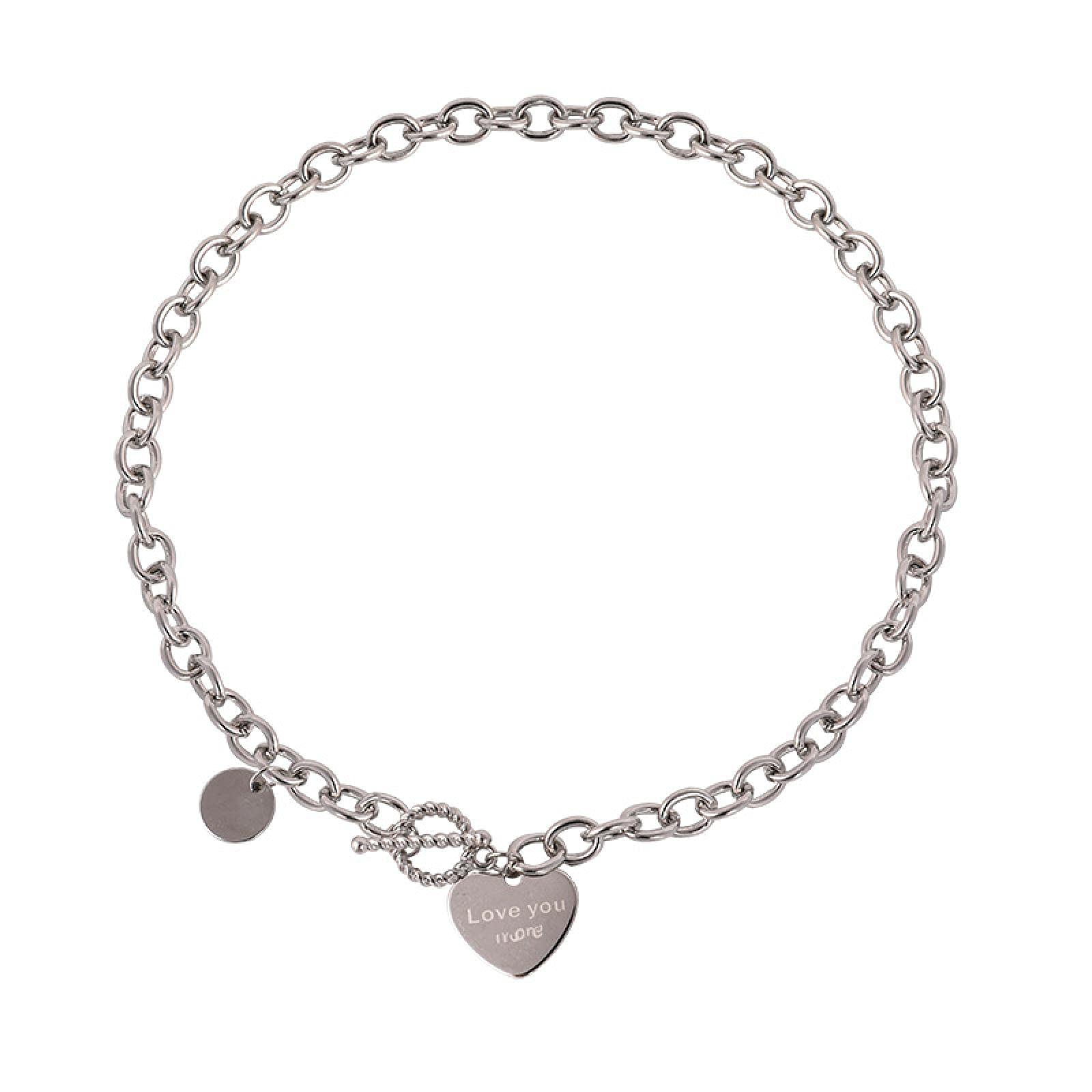 DROOS Clavicle Chain Necklace for Women - Trendy Letter Love Pendant Hip Hop Jewelry Accessories | Perfect for Casual Wear, Parties & Gifts