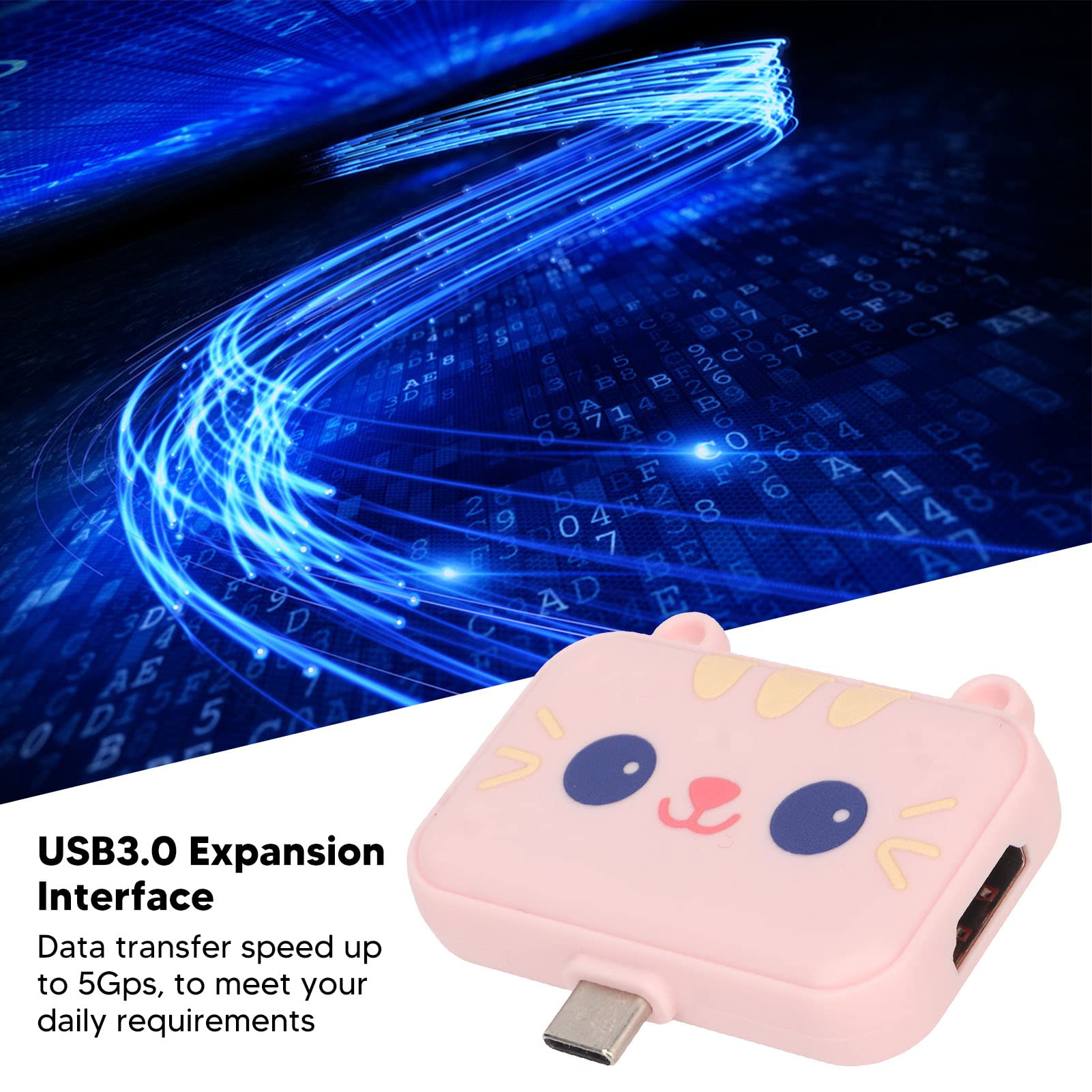 3-in-1 USB C Hub with 4K HDMI, USB 3.0 Ports & PD Fast Charging - Multi-Port Adapter for MacBook, Windows Laptops & Android Devices (Pink) - Perfect for Home Office, Travel & Conference Presentations