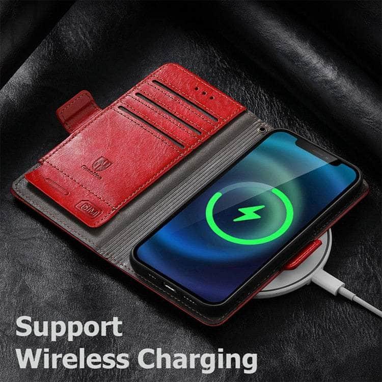 Google Pixel 6 Pro Luxury Leather Wallet Case with RFID Blocking - Slim Protective Phone Cover for Business Professionals & Travelers