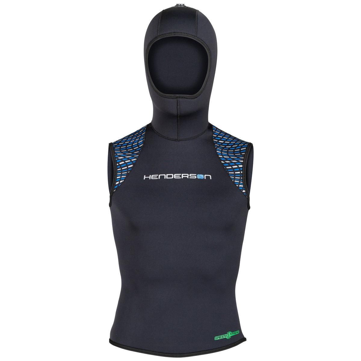 Henderson 5/3mm Greenprene Hooded Vest for Men - Warm & Waterproof Winter Fishing & Outdoor Activities Gear