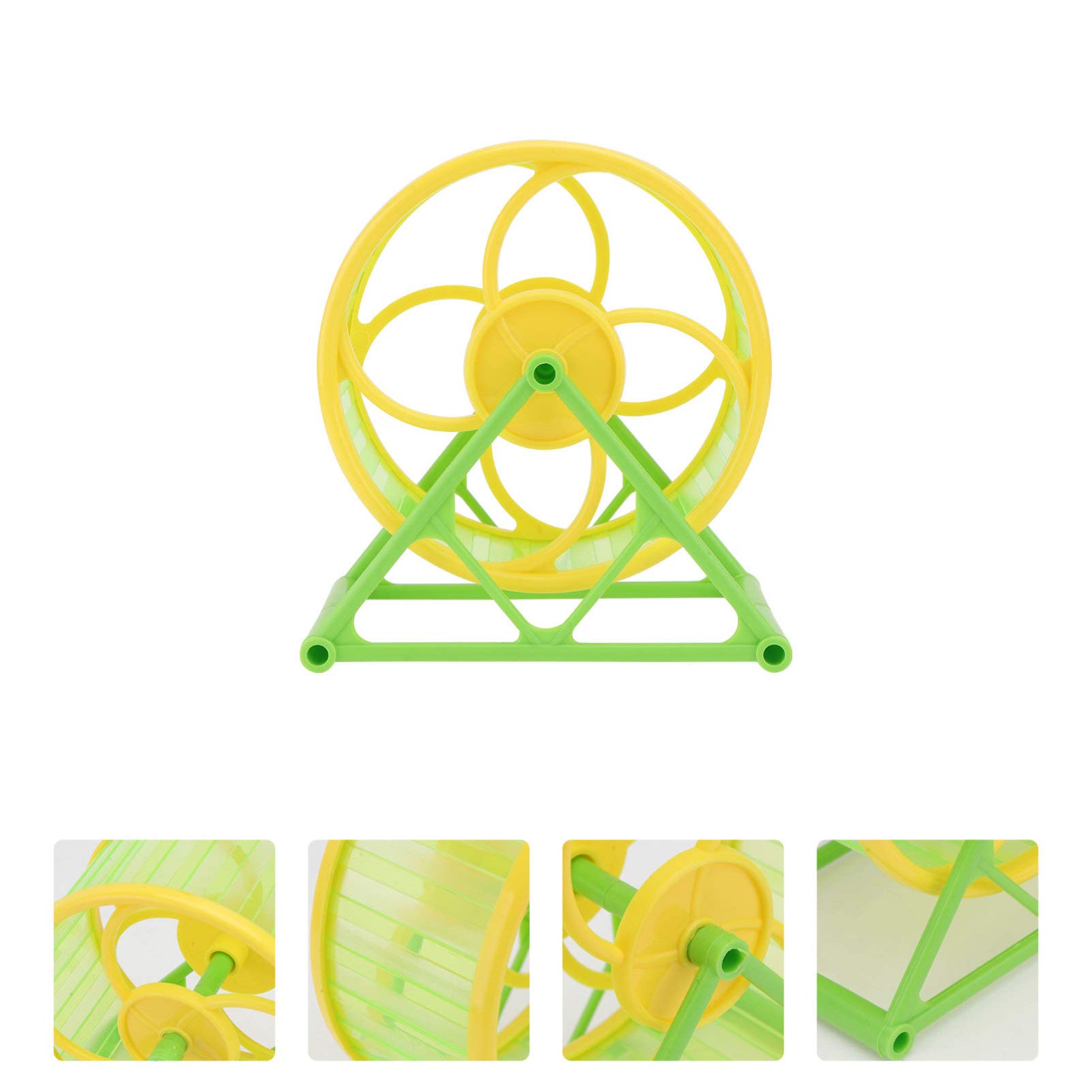 Balacoo 3-Pack Silent Hamster Exercise Wheels - Hamster Treadmill Toys for Small Pets, Chew-Proof Running Wheel for Dwarf Hamsters, Mice & Gerbils - Perfect for Cage Exercise & Stress Relief