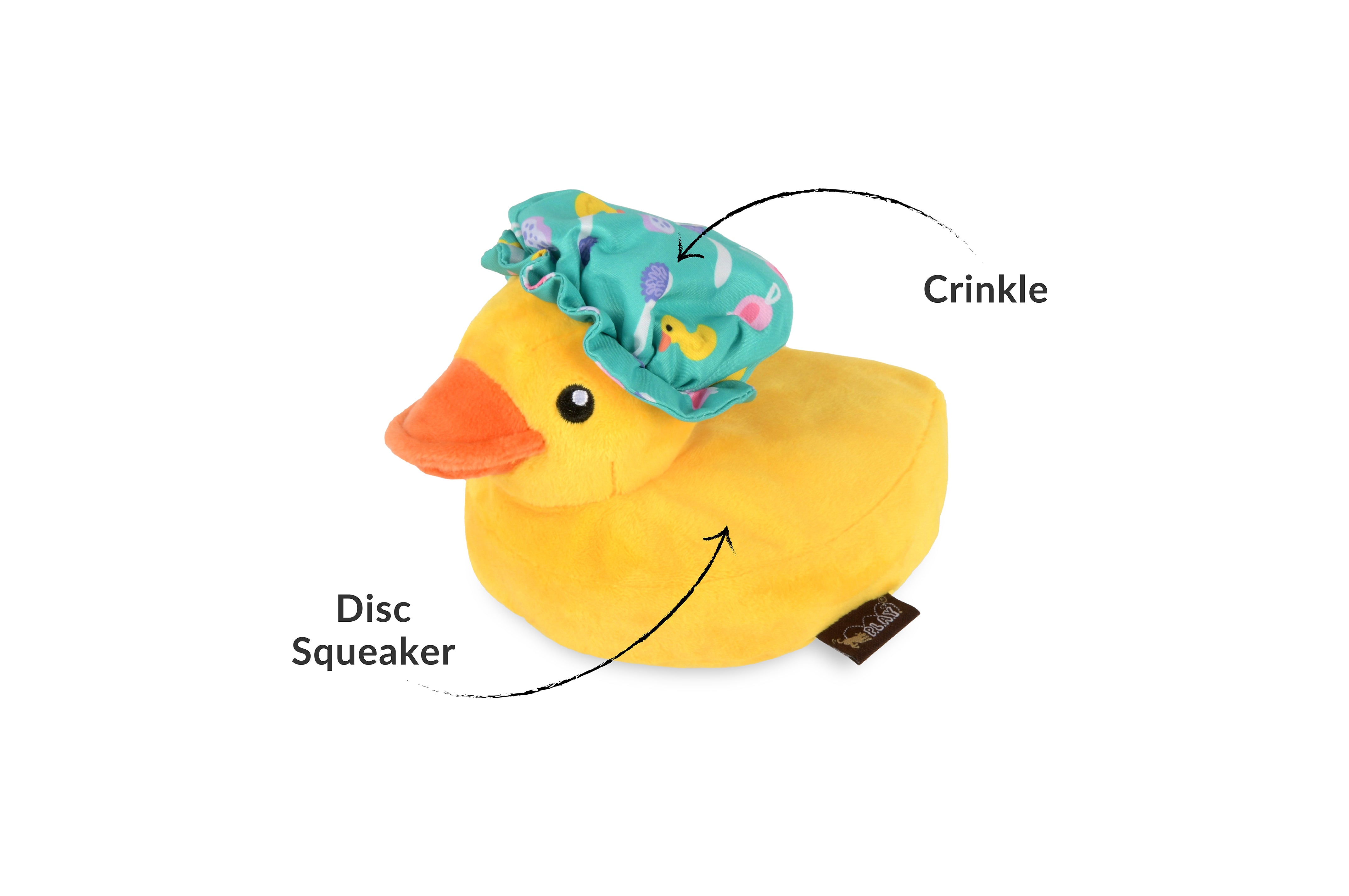 Splish Splash™ Foam Duck Dog Chew Toy - Durable Plush Puppy Teething Toy for Small & Large Dogs | Perfect for Bath Time Play, Fetch Games & Puppy Training | by Pet P.L.A.Y.