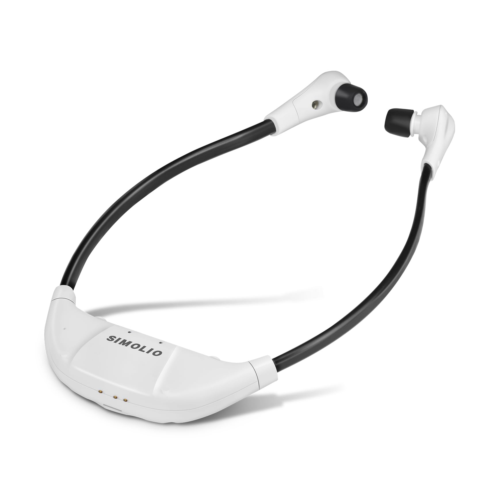 SIMOLIO Wireless TV Headphones for Seniors & Hard of Hearing - Replacement Under Chin Headset for 2025 Models - Comfortable Hearing Assistance for Watching TV, Movies, and Relaxing at Home