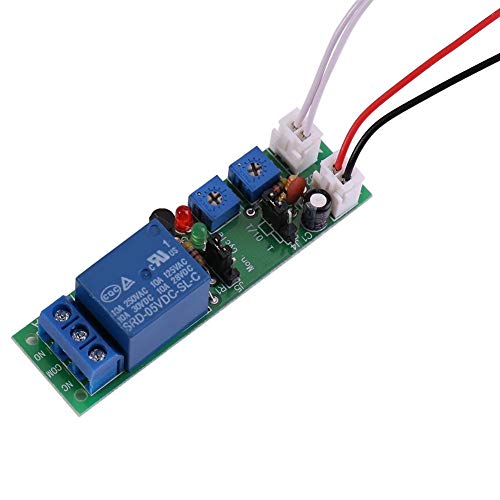 Garosa Adjustable Cycle Timer Relay Module - DC 5V 12V 24V Programmable Delay Switch for Circuit Testing, Fish Tank Intermittent Feeding (0-24 Hours) - Perfect for Home Automation, Aquarium Control & Electrical Projects