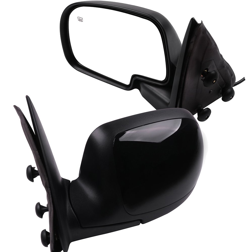 Replacement Left & Right Side View Mirrors for 2000-2002 Chevy Avalanche 1500/2500, Suburban 1500/2500, Tahoe & GMC Yukon - Power Control Manual Folding Mirrors - Perfect for Off-Roading & Daily Commuting