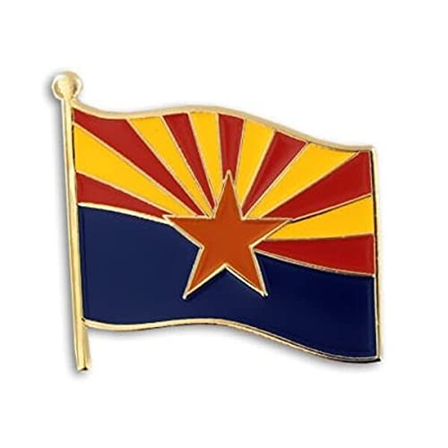 Arizona US State Lapel Pin - Pack of 5 Premium Quality Flag Pins for Collectors, Gifts & Political Events - Perfect for Campaigns, Souvenirs & Patriotic Displays