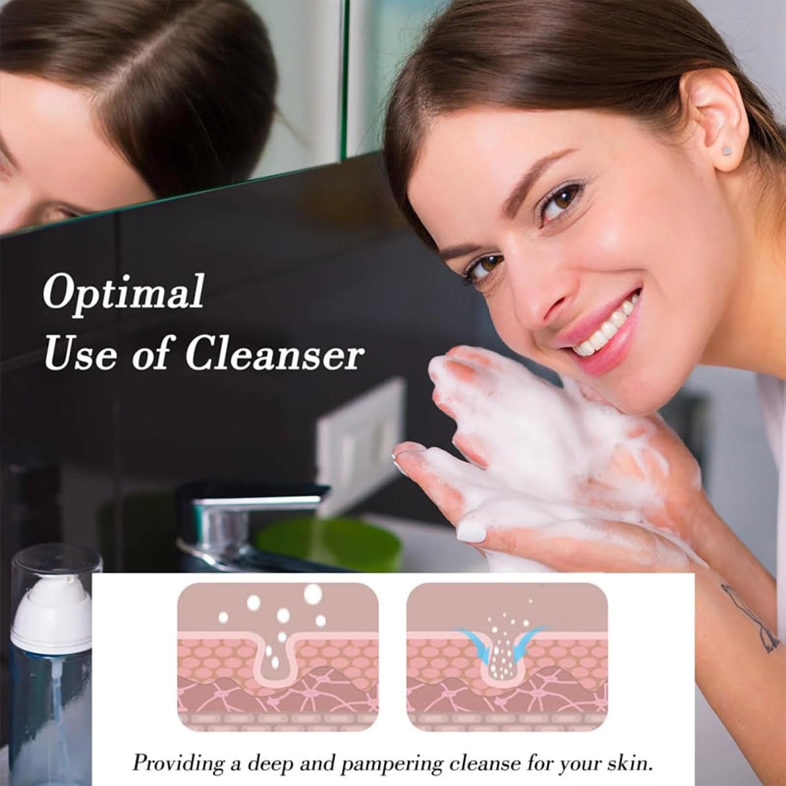 2024 New Rechargeable Electric Foam Maker for Face Wash & Shampoo - Portable Soap Dispenser & Cleanser Bubbler - Skincare Tools for Home & Travel - Perfect for Daily Cleansing & Spa Days (Elegant Black)