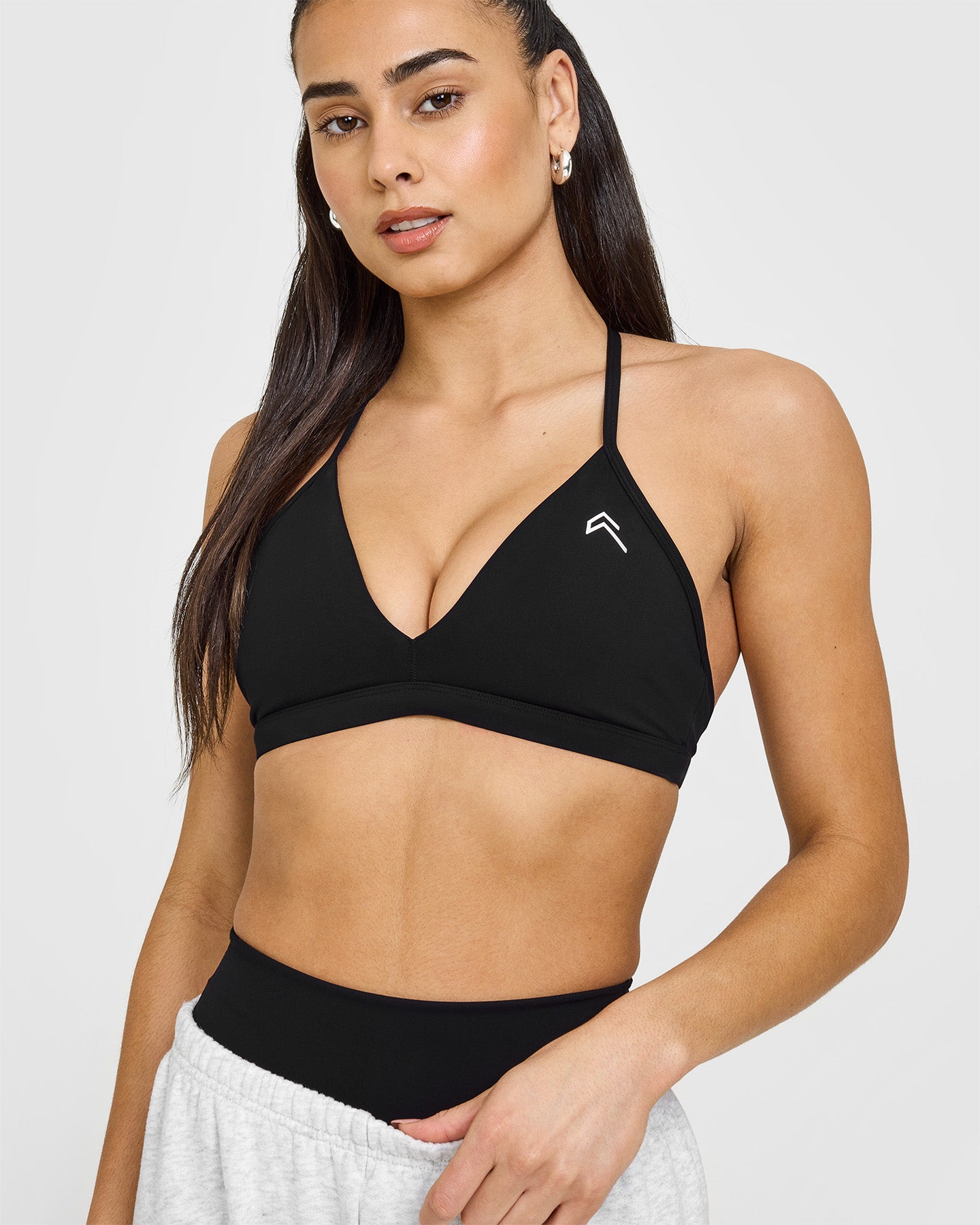 Ultra Soft Micro V Neck Bralette for Women - Seamless Wireless Comfort Bra in Black | Perfect for Yoga, Lounge & Everyday Wear
