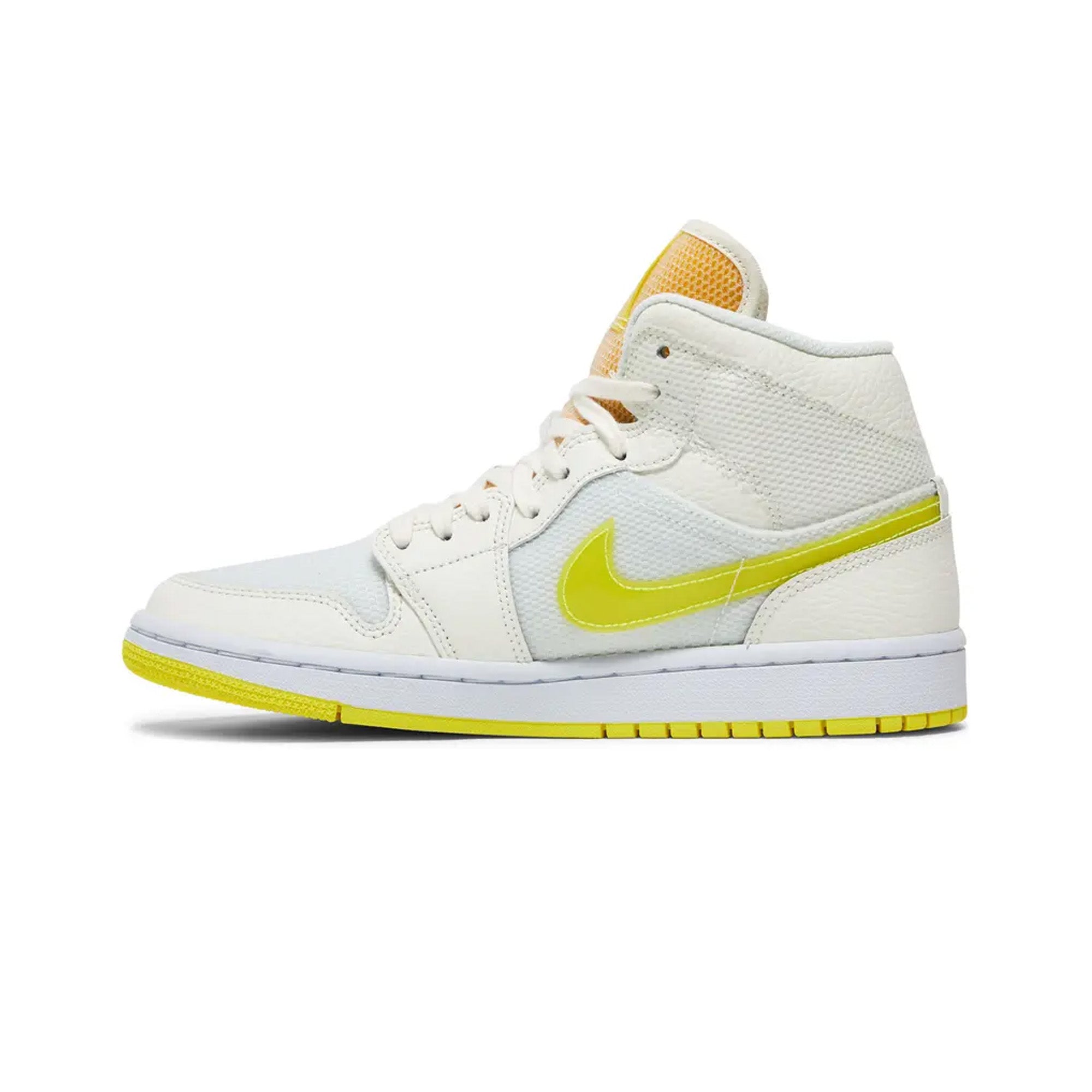 Air Jordan 1 Mid SE 'Voltage Yellow' Women's Basketball Shoes (2021) - Stylish Sneakers for Streetwear, Gym & Casual Wear