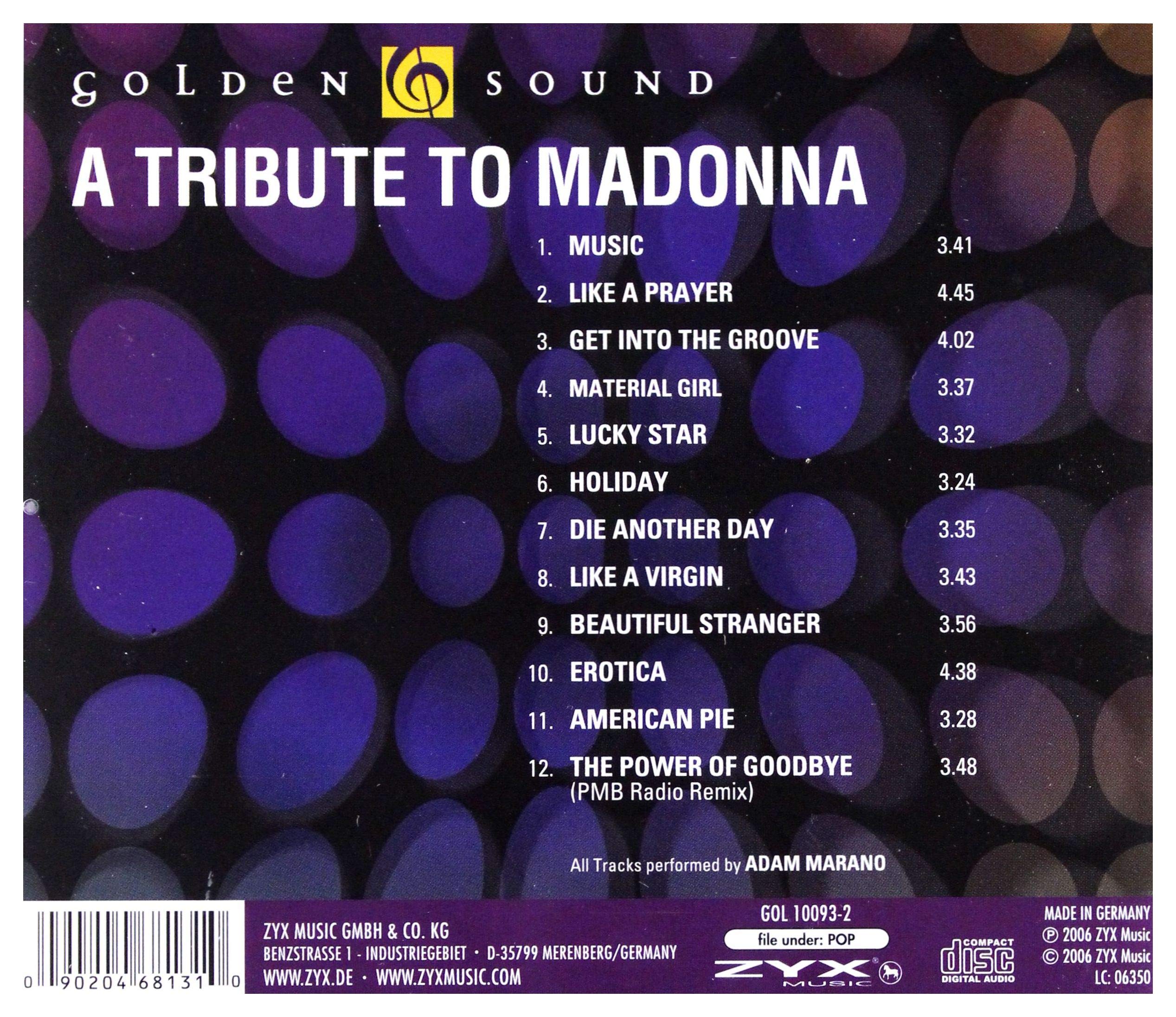 Golden Sound - A Tribute to Madonna: Various Artists | Madonna Cover Songs Collection | Perfect for Parties, Workouts & Road Trips