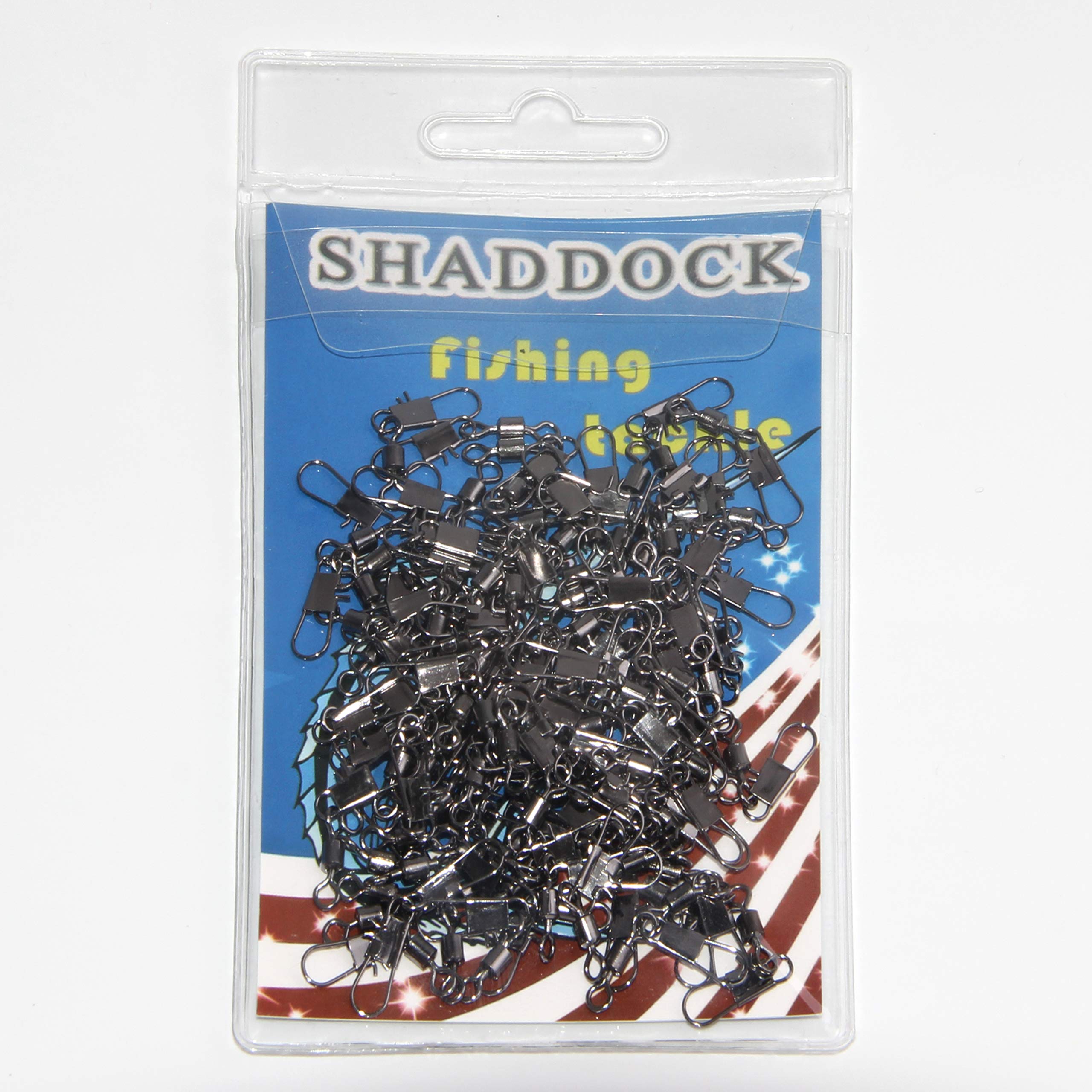 100pcs Copper Stainless Steel Fishing Snap Swivels - Saltwater & Freshwater Use