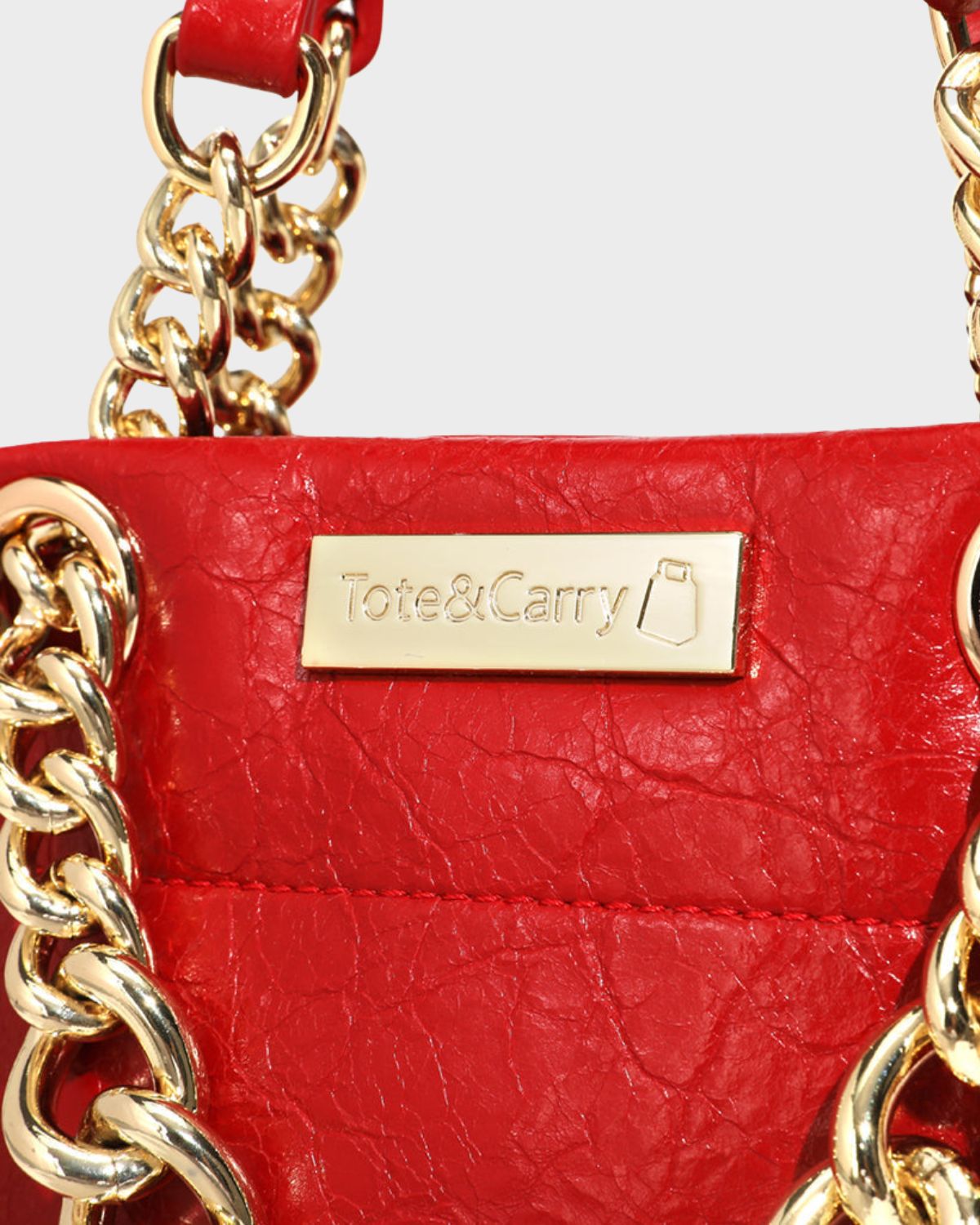 Premium Red Leather Mini Tote Bag for Women - Stylish Crossbody Handbag for Work, Travel & Everyday Use